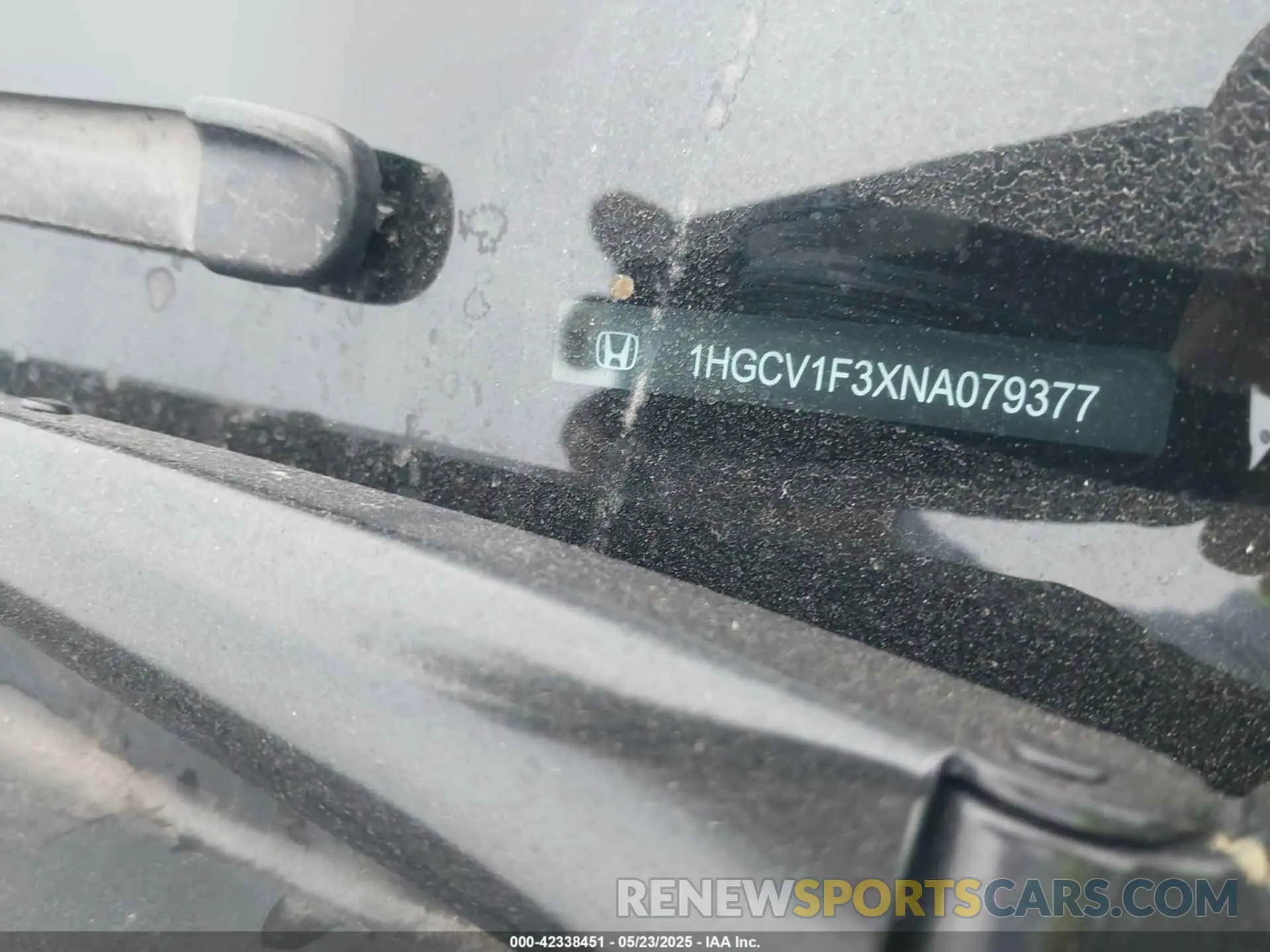9 Photograph of a damaged car 1HGCV1F3XNA079377 HONDA ACCORD 2022