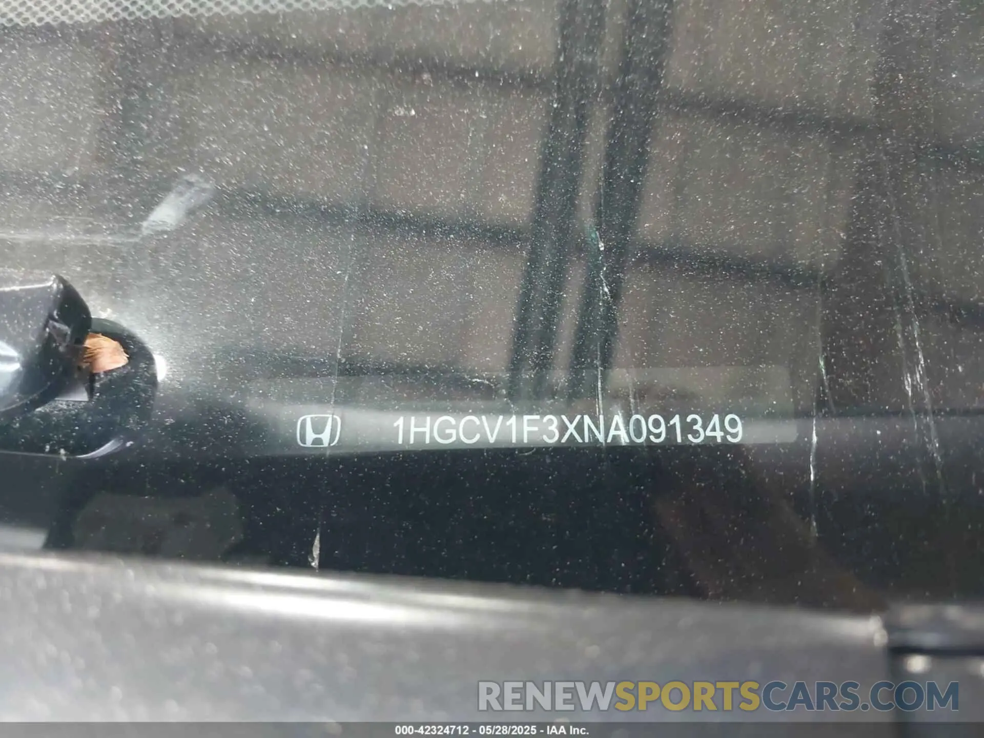 9 Photograph of a damaged car 1HGCV1F3XNA091349 HONDA ACCORD 2022