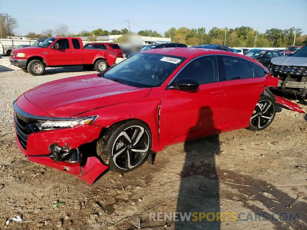 1 Photograph of a damaged car 1HGCV1F41NA028147 HONDA ACCORD 2022