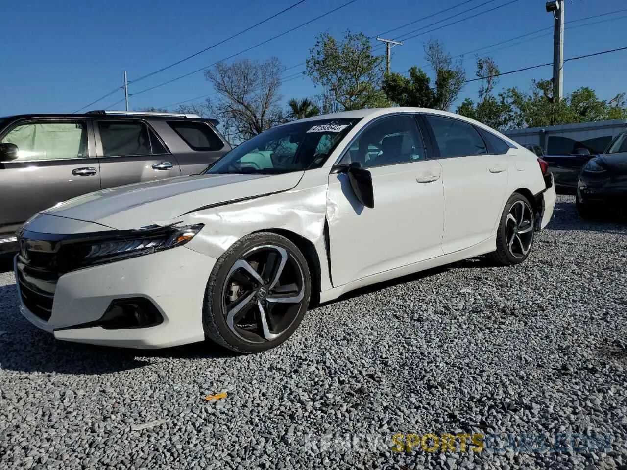 1 Photograph of a damaged car 1HGCV1F42NA084663 HONDA ACCORD 2022