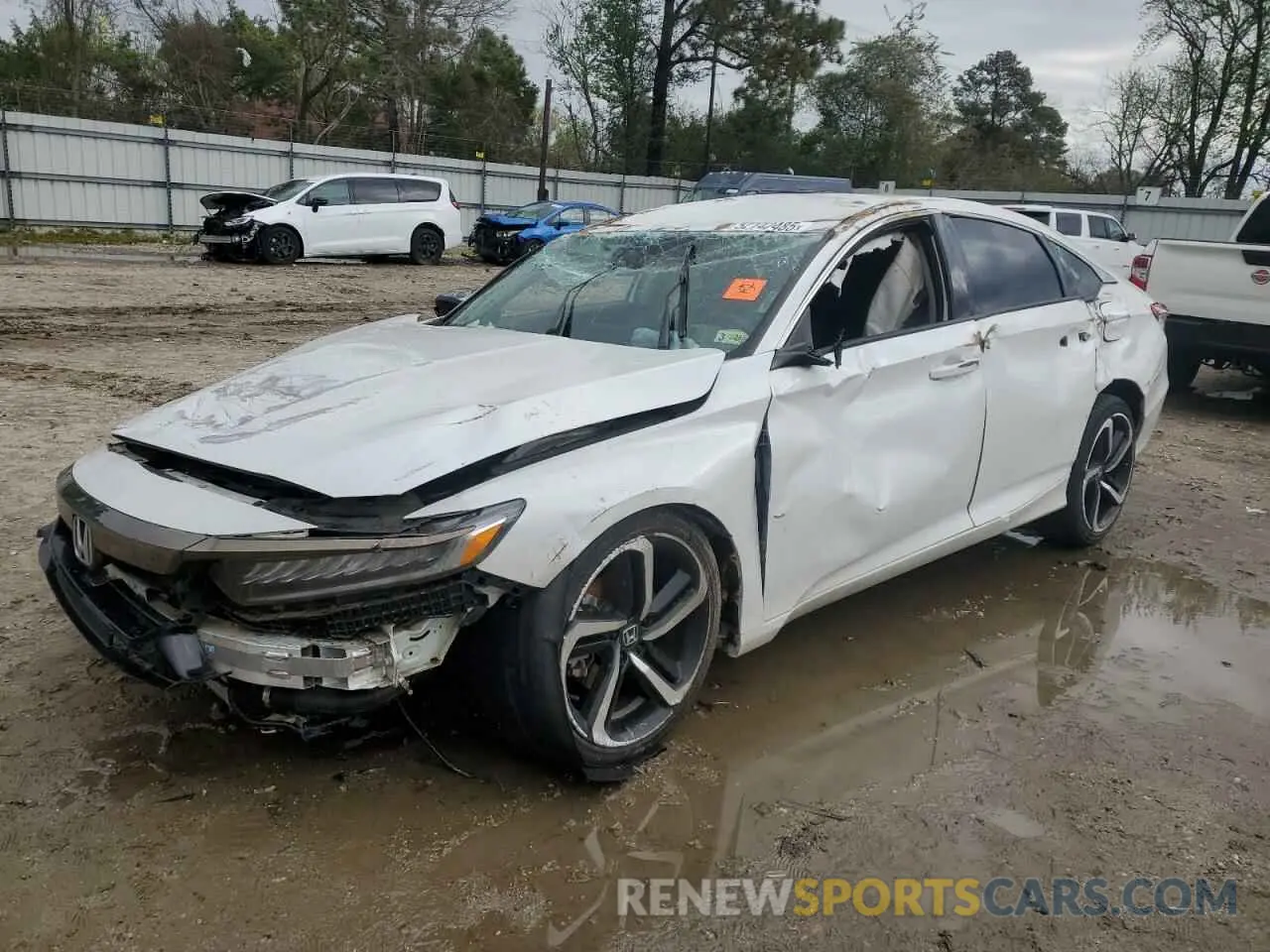 1 Photograph of a damaged car 1HGCV1F44NA047100 HONDA ACCORD 2022