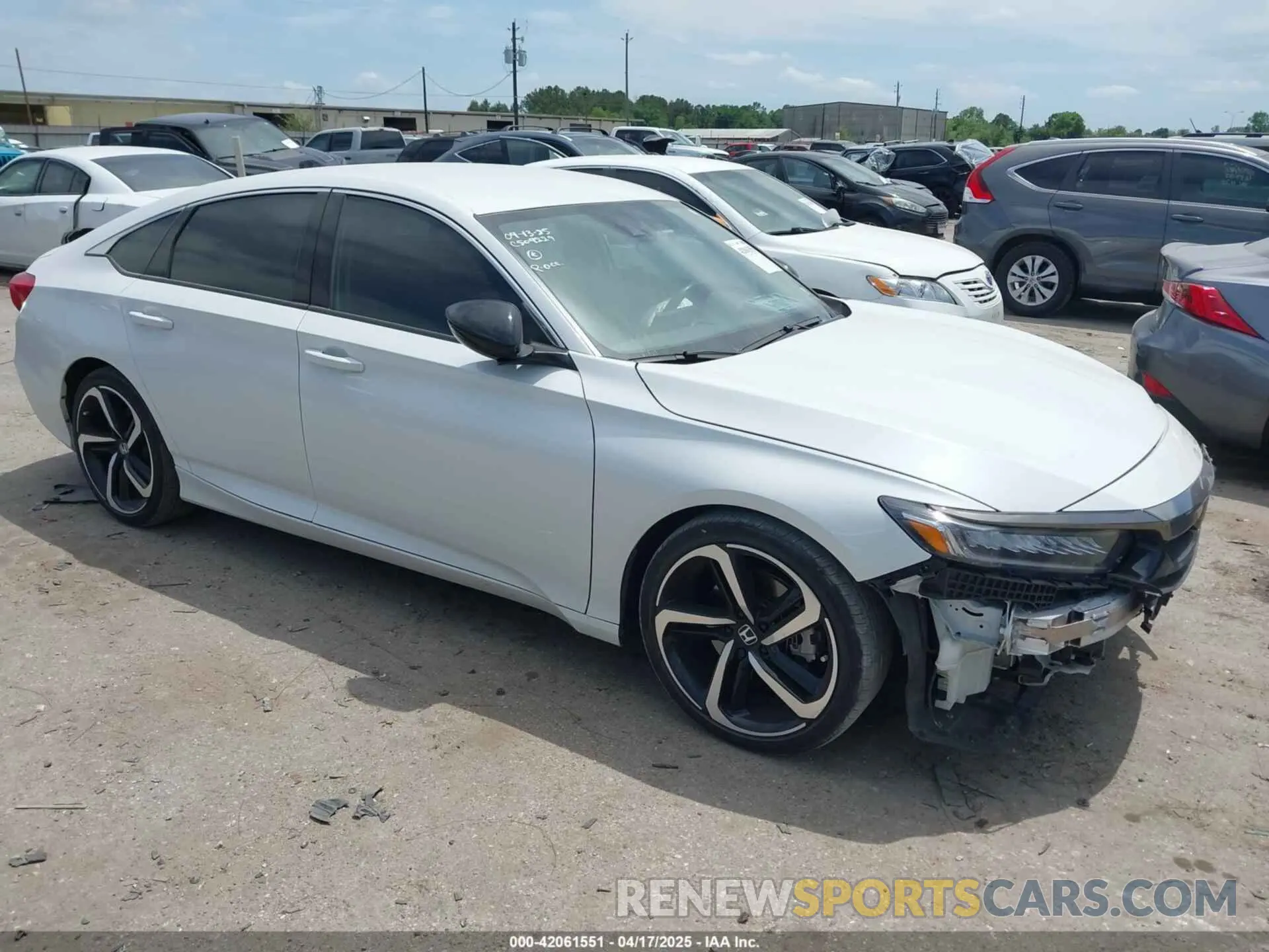 1 Photograph of a damaged car 1HGCV1F45NA021573 HONDA ACCORD 2022