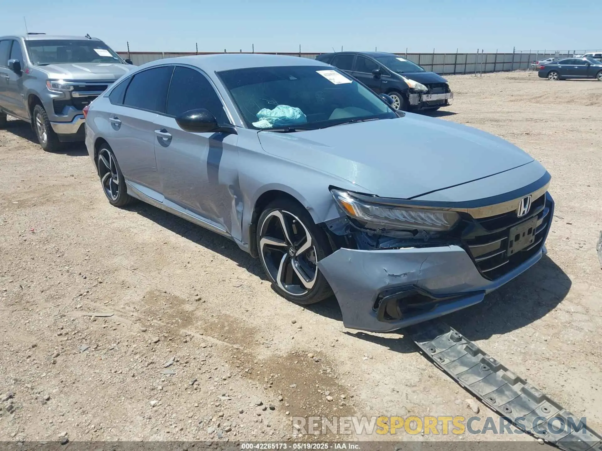 1 Photograph of a damaged car 1HGCV1F45NA042519 HONDA ACCORD 2022