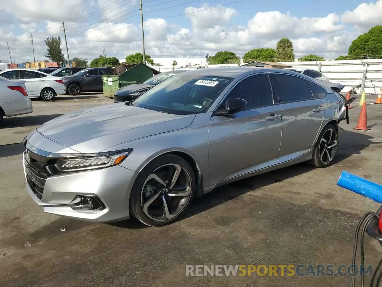 1 Photograph of a damaged car 1HGCV1F45NA059062 HONDA ACCORD 2022