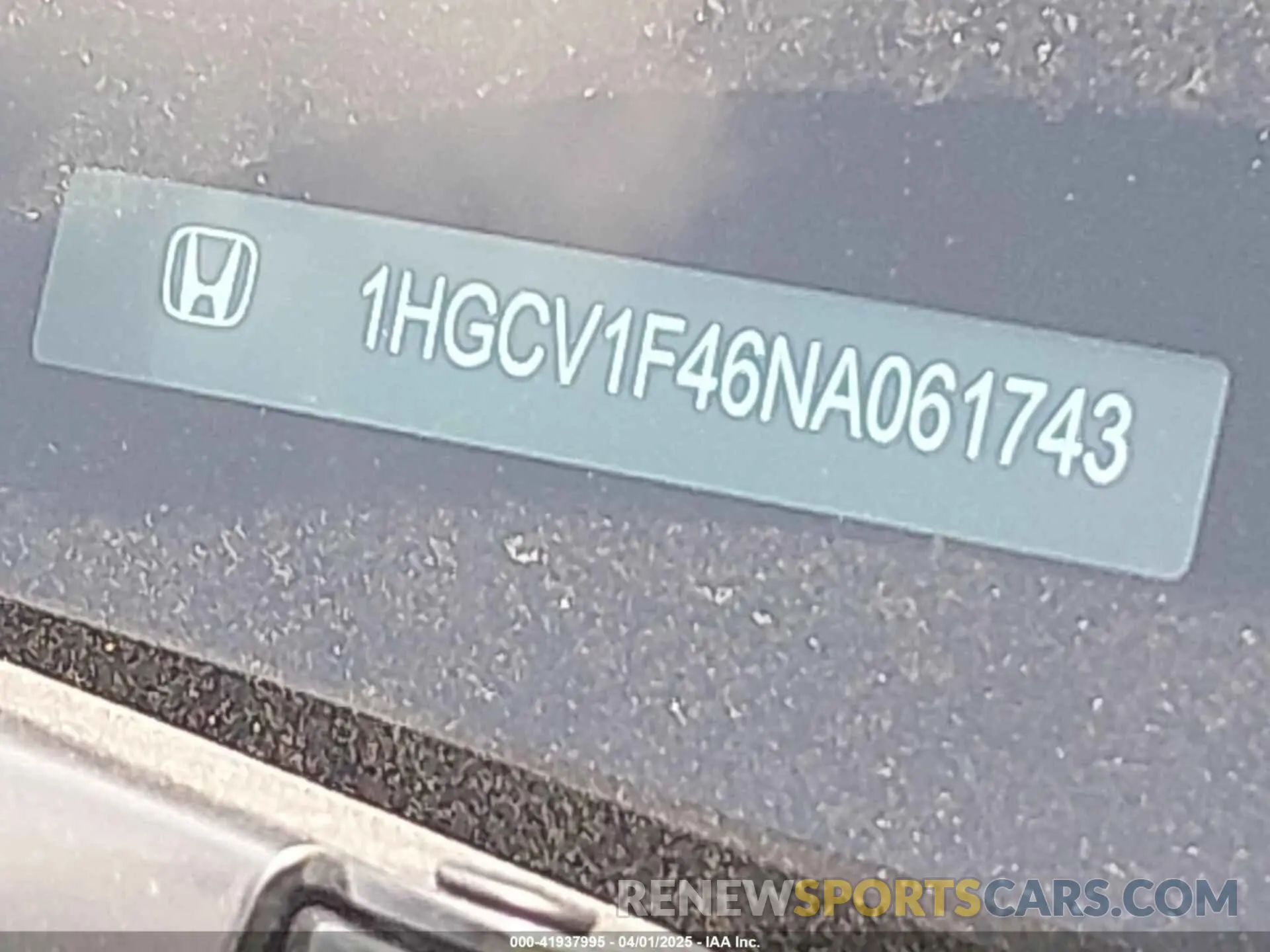 18 Photograph of a damaged car 1HGCV1F46NA061743 HONDA ACCORD 2022