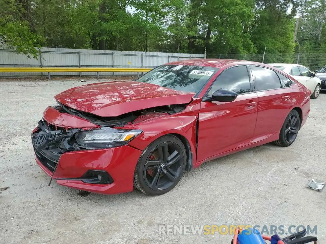 1 Photograph of a damaged car 1HGCV1F4XNA038529 HONDA ACCORD 2022