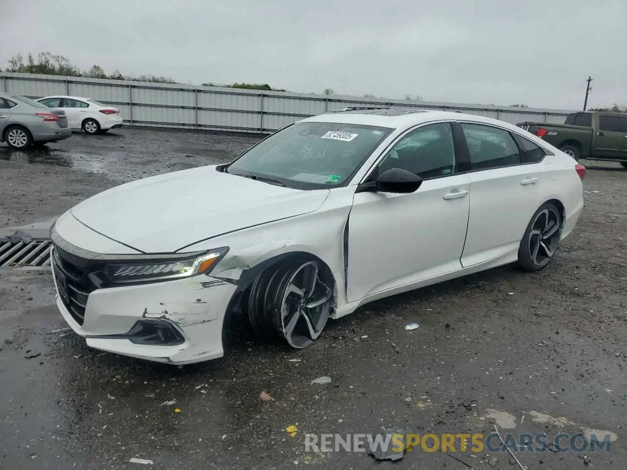 1 Photograph of a damaged car 1HGCV2F34NA001618 HONDA ACCORD 2022