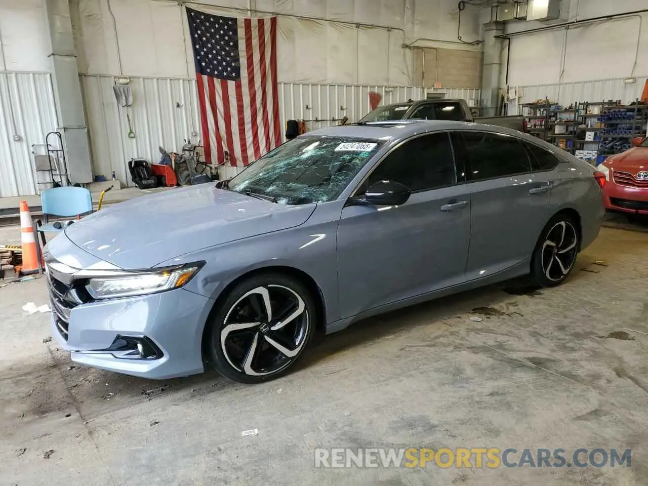 1 Photograph of a damaged car 1HGCV2F34NA001828 HONDA ACCORD 2022