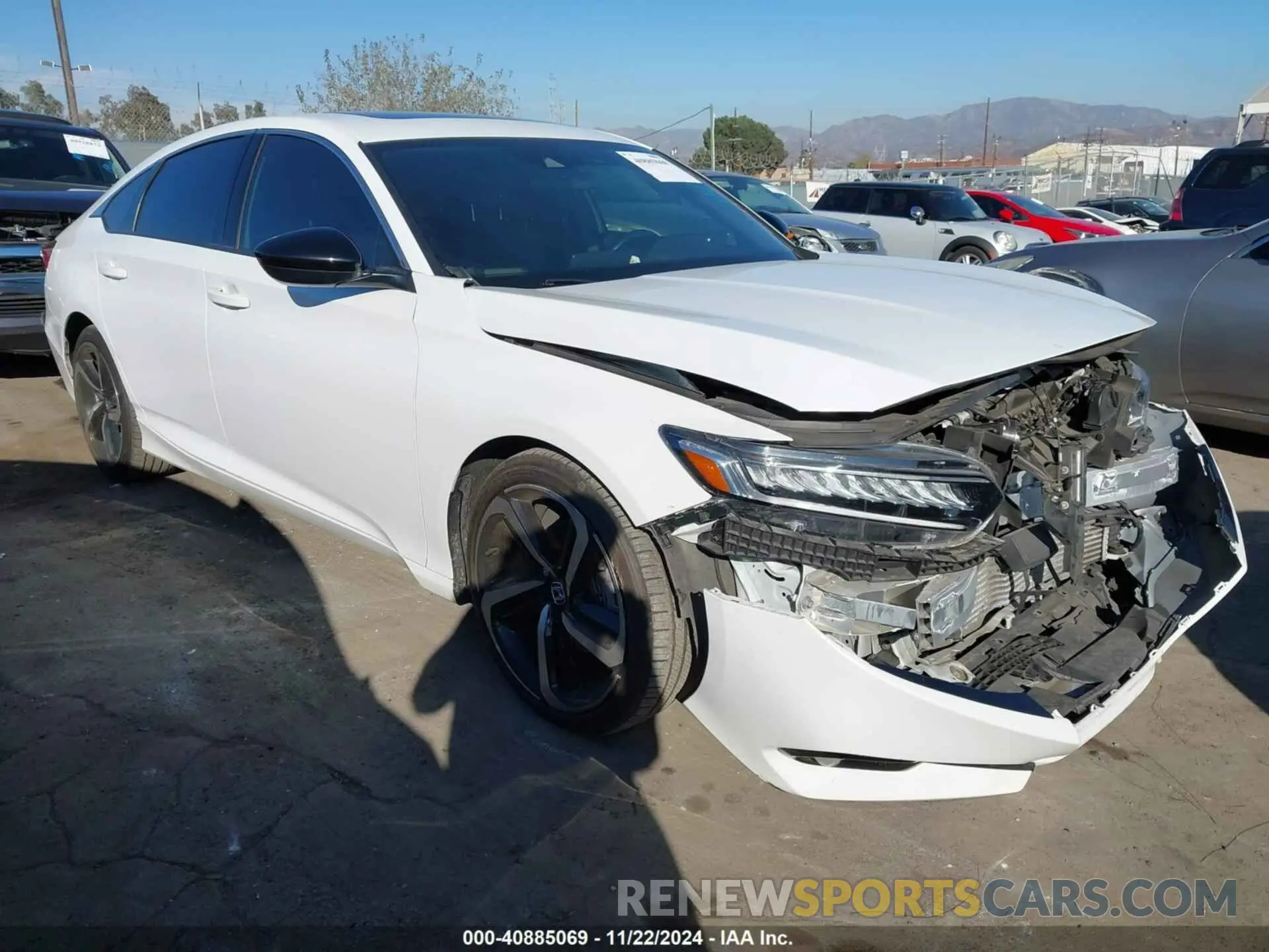 1 Photograph of a damaged car 1HGCV2F34NA019309 HONDA ACCORD 2022