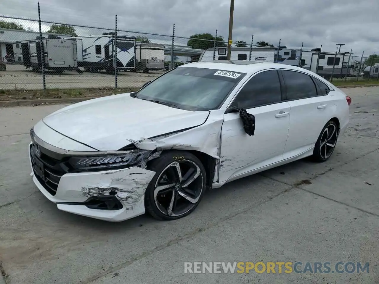 1 Photograph of a damaged car 1HGCV2F35NA001563 HONDA ACCORD 2022