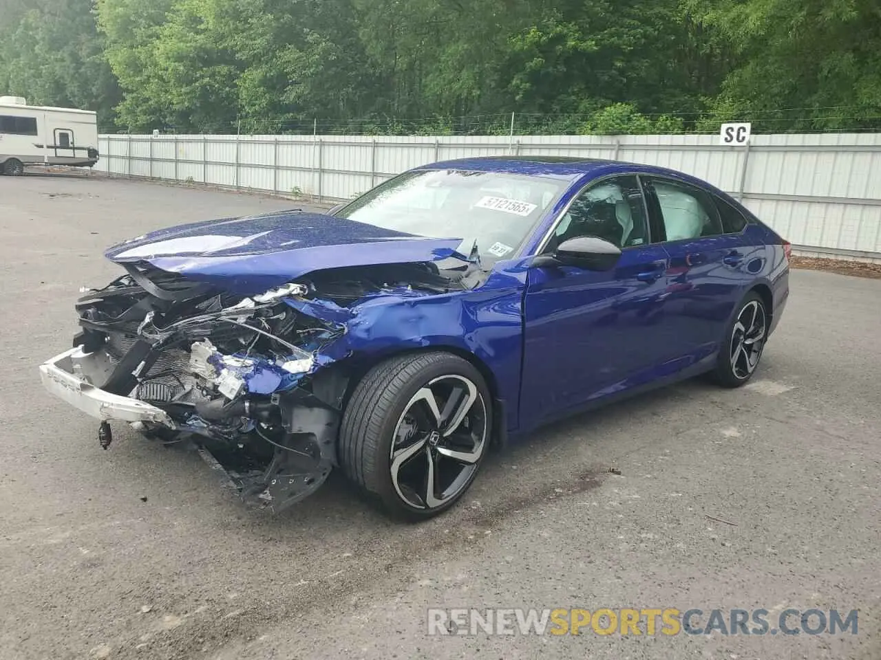 1 Photograph of a damaged car 1HGCV2F35NA017553 HONDA ACCORD 2022