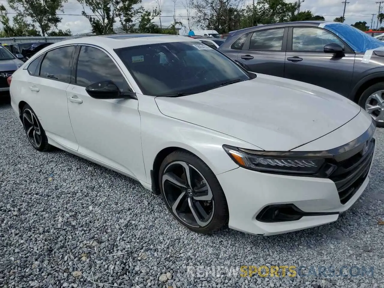 4 Photograph of a damaged car 1HGCV2F39NA012209 HONDA ACCORD 2022