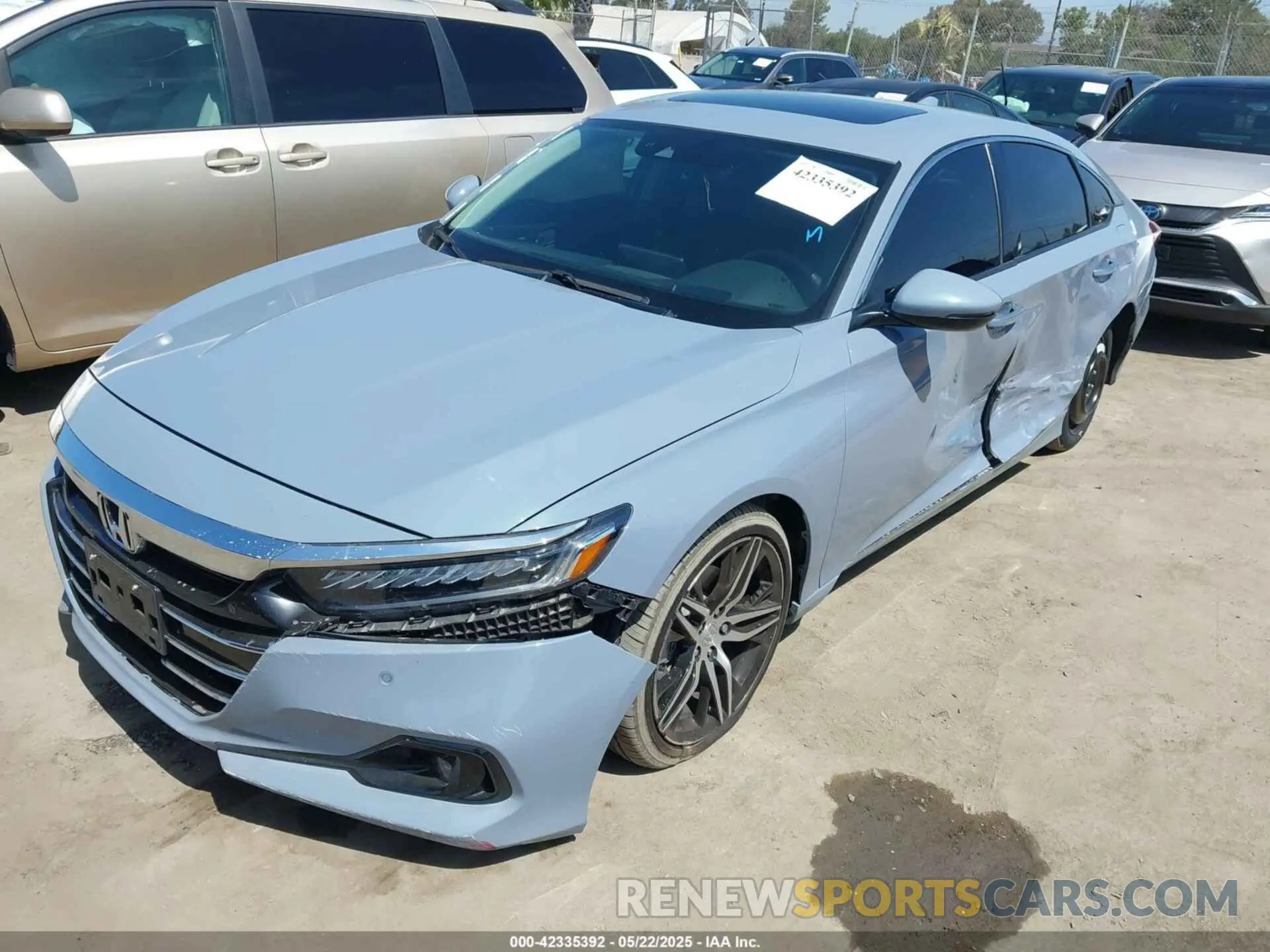 2 Photograph of a damaged car 1HGCV2F95NA008324 HONDA ACCORD 2022