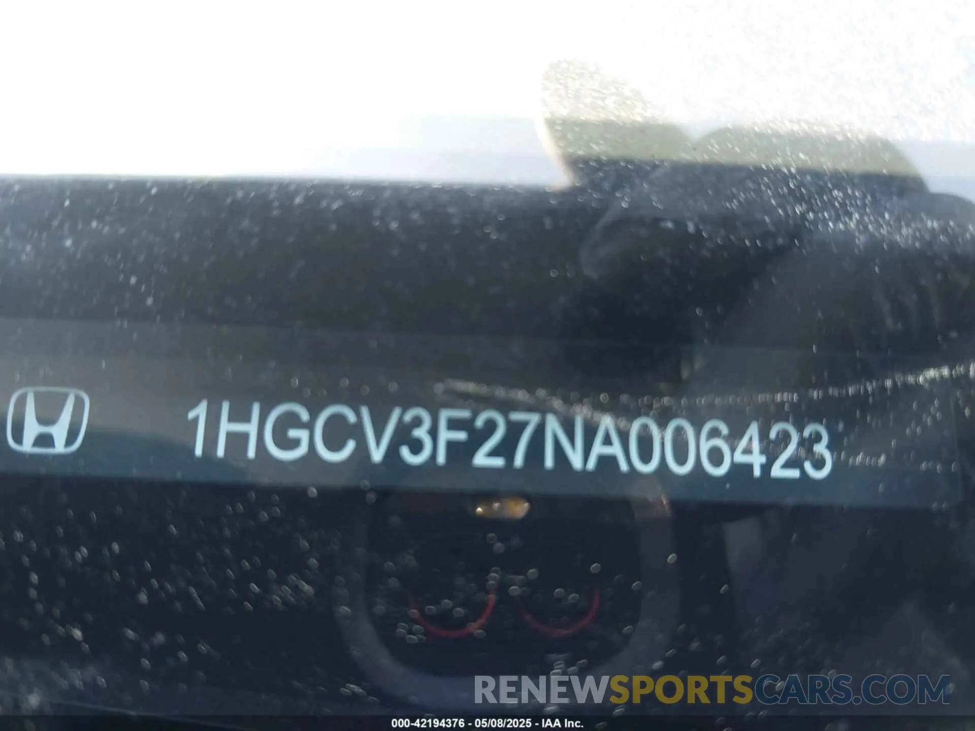 17 Photograph of a damaged car 1HGCV3F27NA006423 HONDA ACCORD 2022