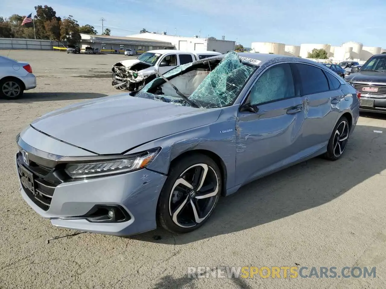 1 Photograph of a damaged car 1HGCV3F27NA032827 HONDA ACCORD 2022