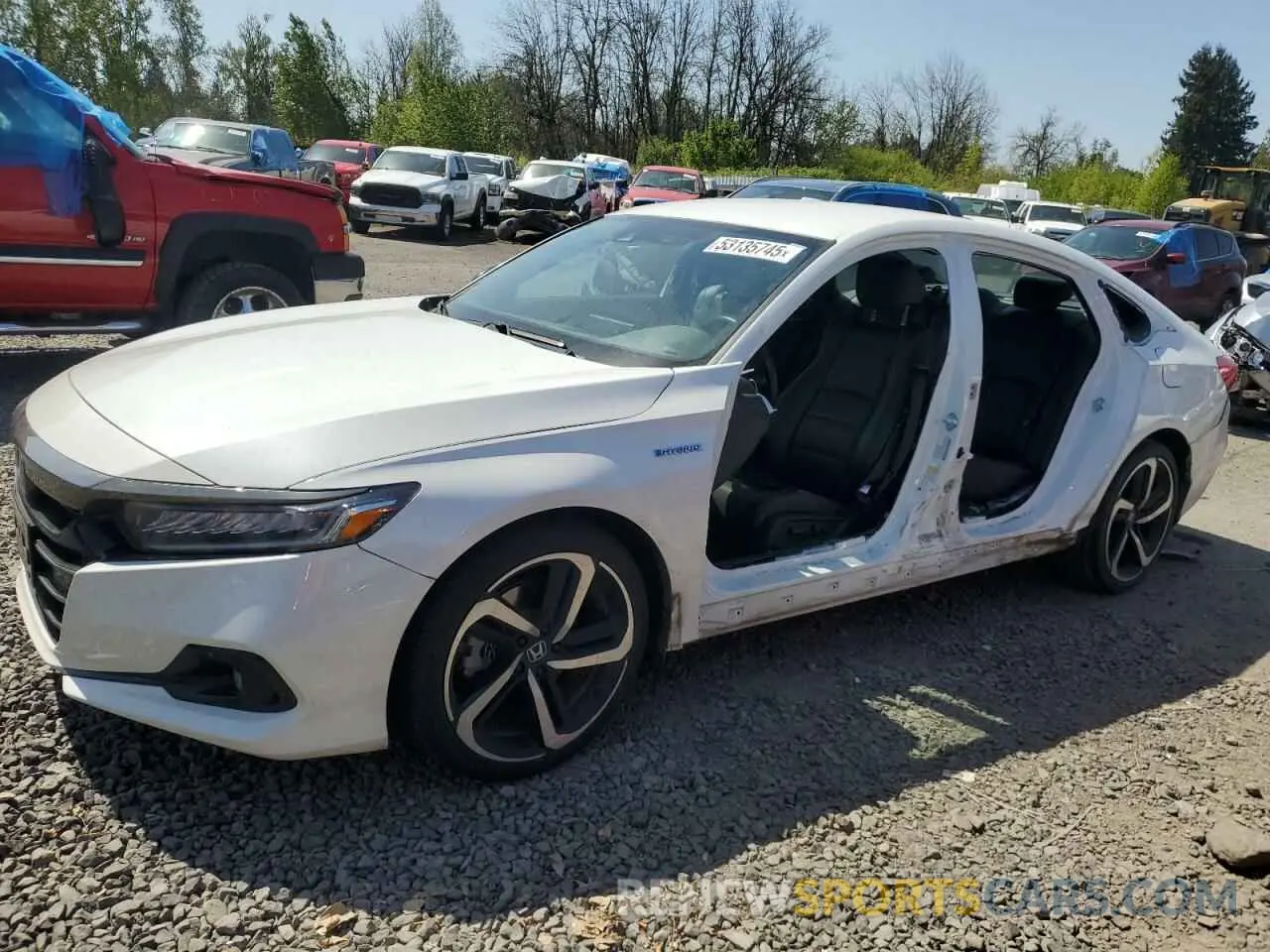 1 Photograph of a damaged car 1HGCV3F28NA037163 HONDA ACCORD 2022