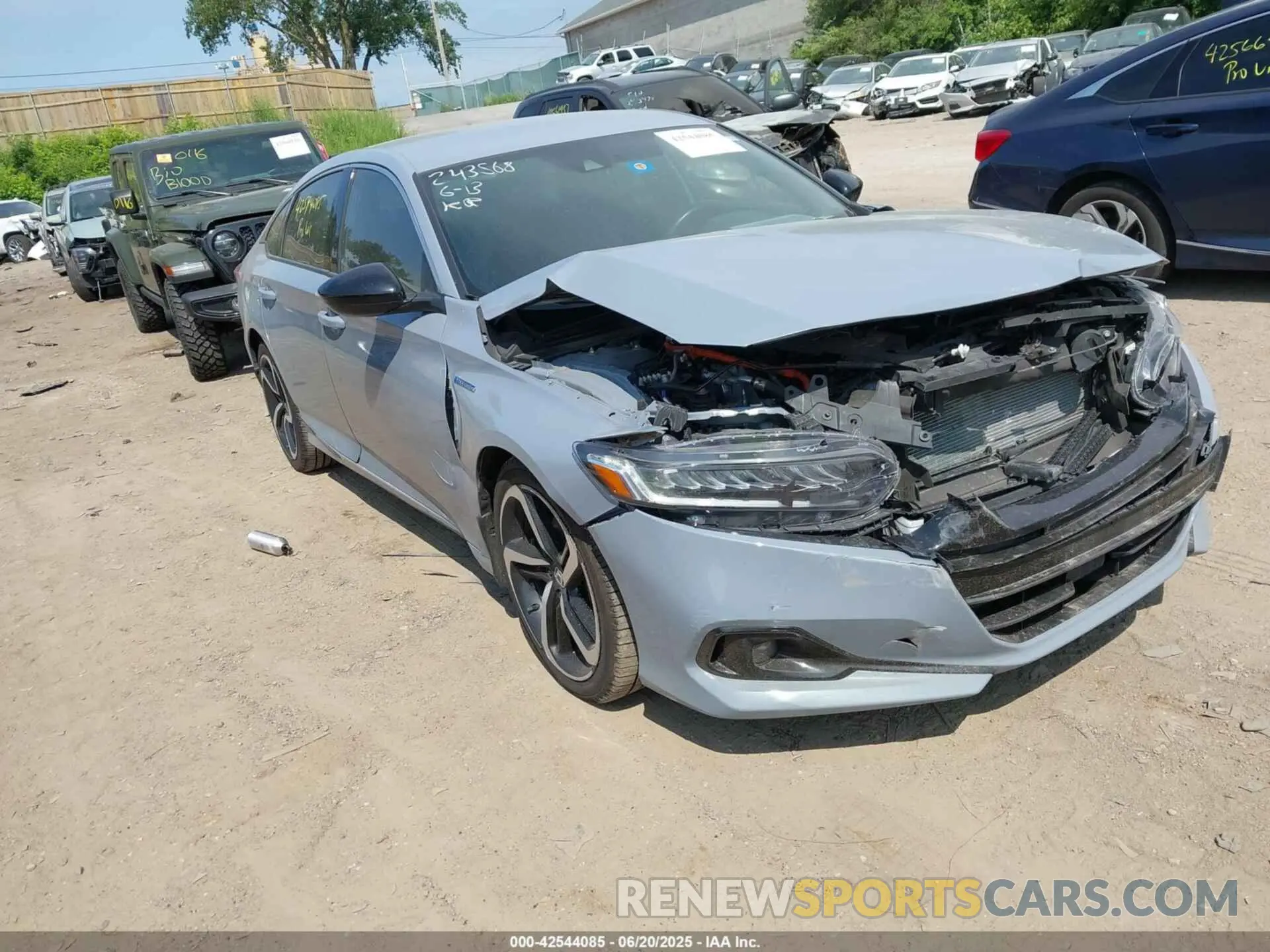 1 Photograph of a damaged car 1HGCV3F29NA043599 HONDA ACCORD 2022