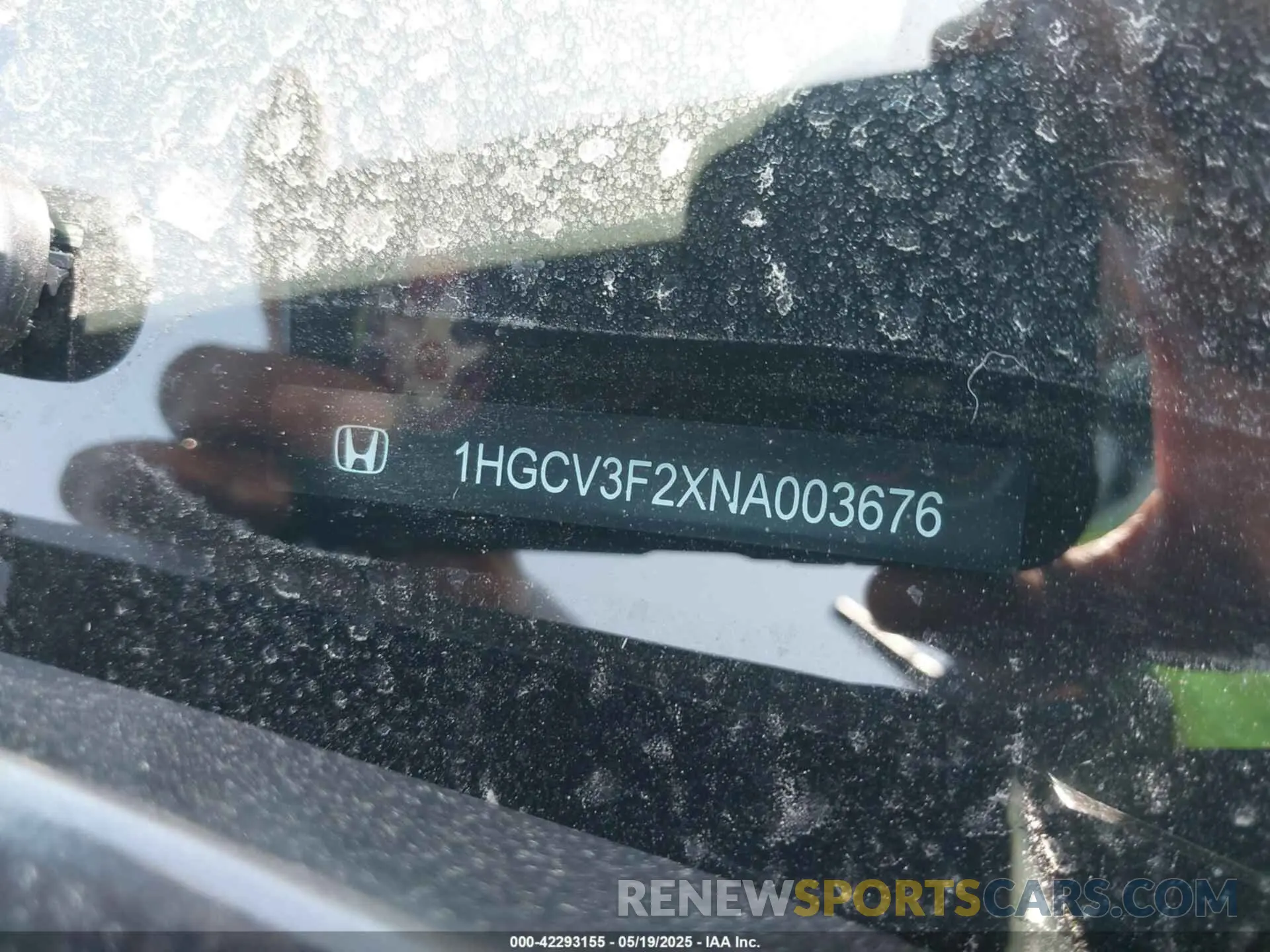 9 Photograph of a damaged car 1HGCV3F2XNA003676 HONDA ACCORD 2022
