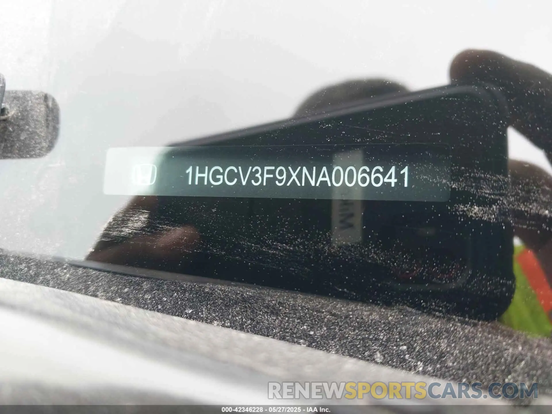 9 Photograph of a damaged car 1HGCV3F9XNA006641 HONDA ACCORD 2022