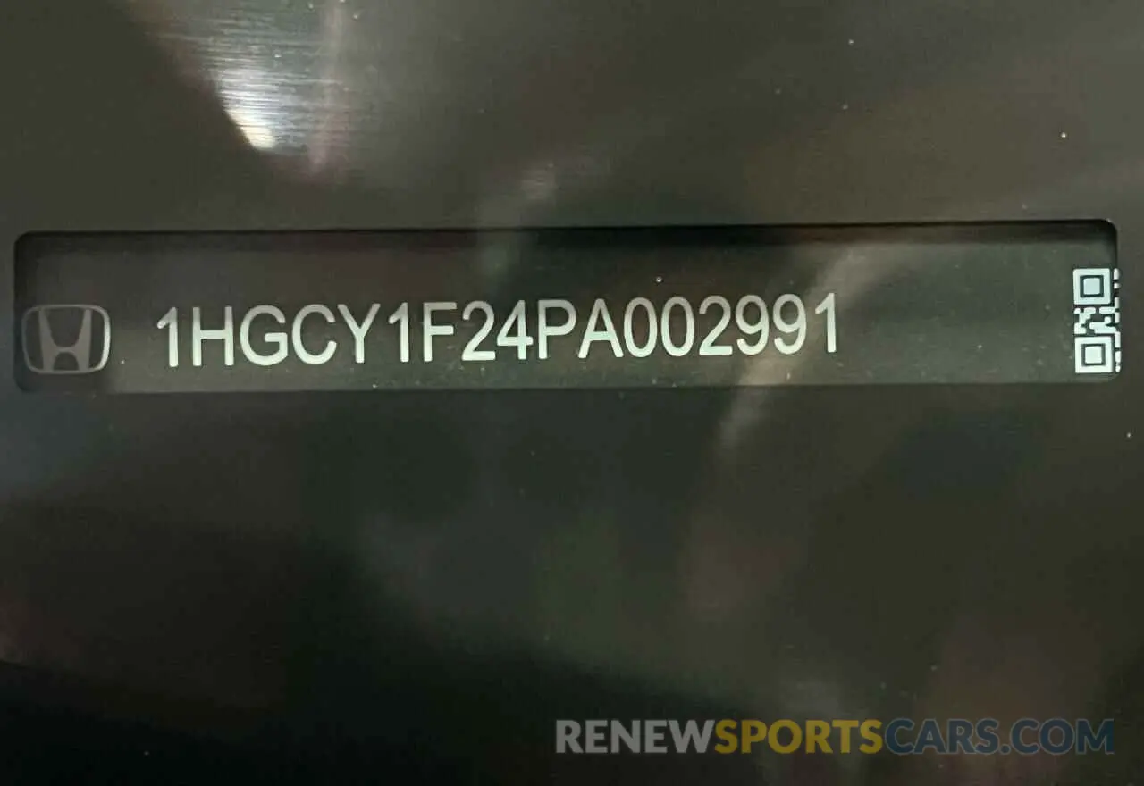 10 Photograph of a damaged car 1HGCY1F24PA002991 HONDA ACCORD 2023