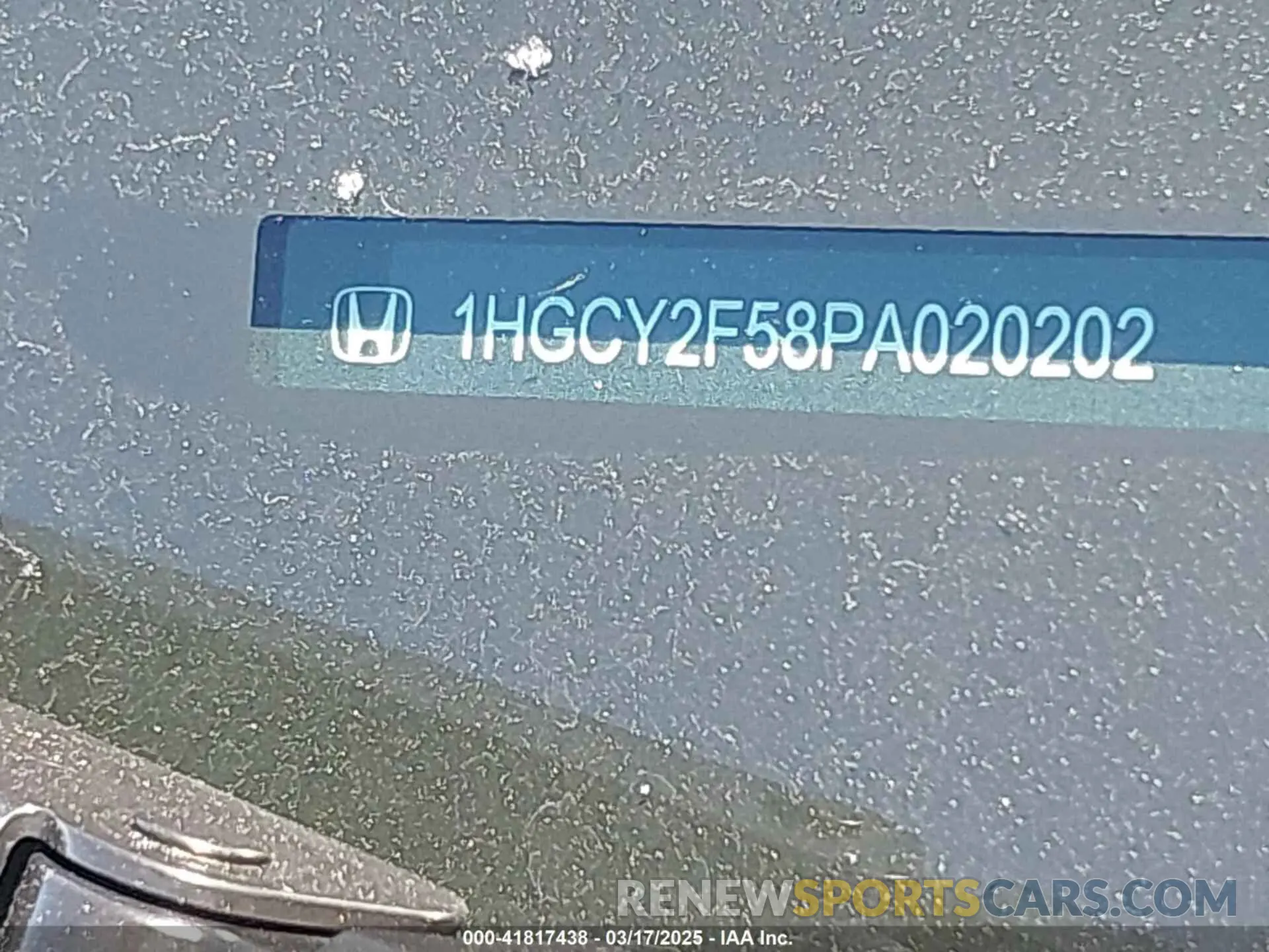 9 Photograph of a damaged car 1HGCY2F58PA020202 HONDA ACCORD 2023