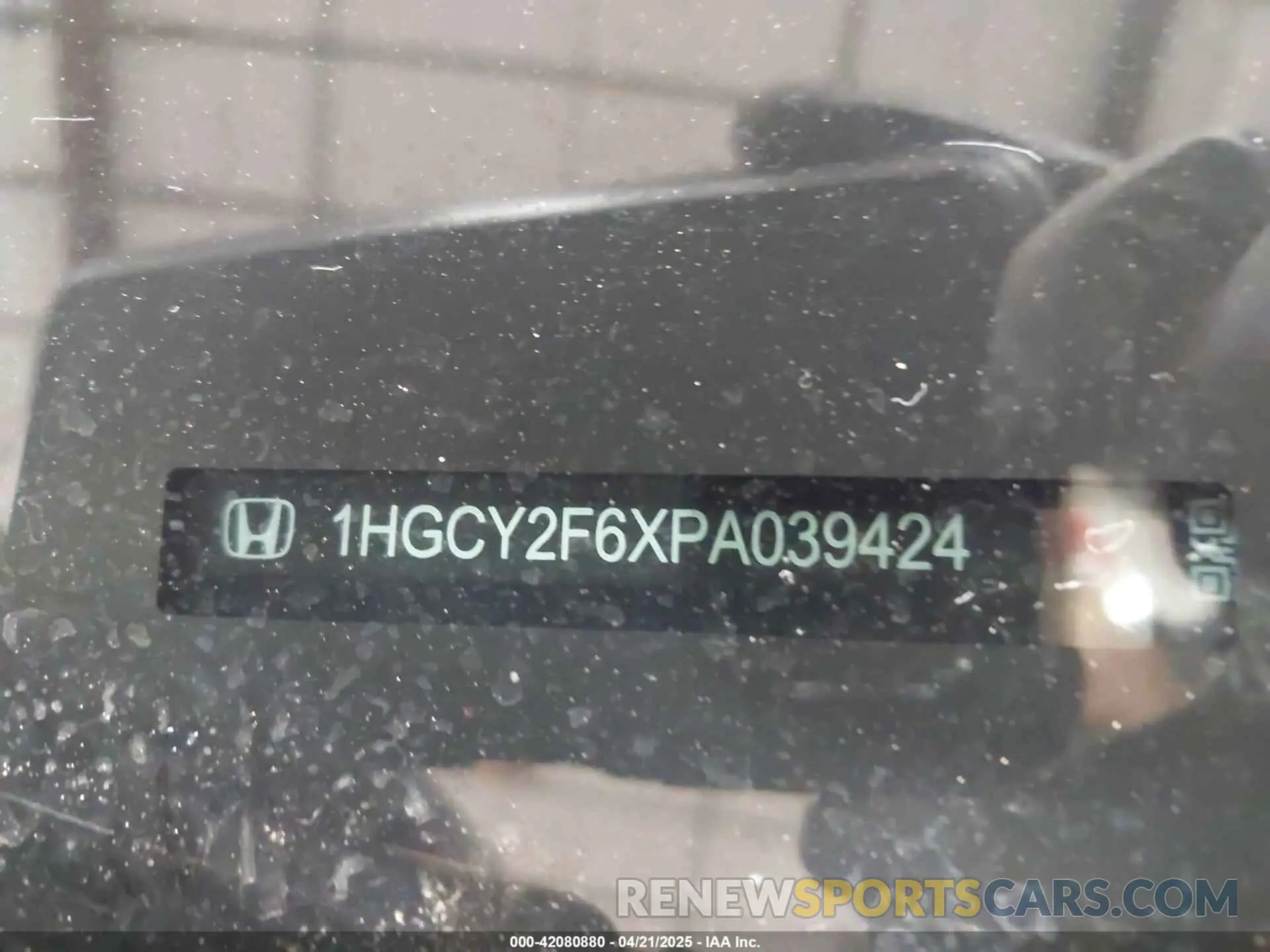 9 Photograph of a damaged car 1HGCY2F6XPA039424 HONDA ACCORD 2023