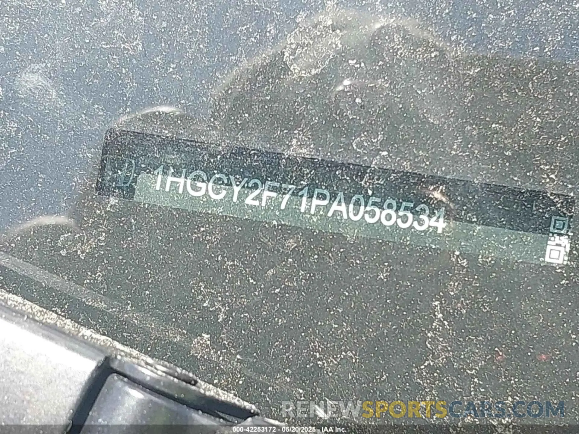 17 Photograph of a damaged car 1HGCY2F71PA058534 HONDA ACCORD 2023