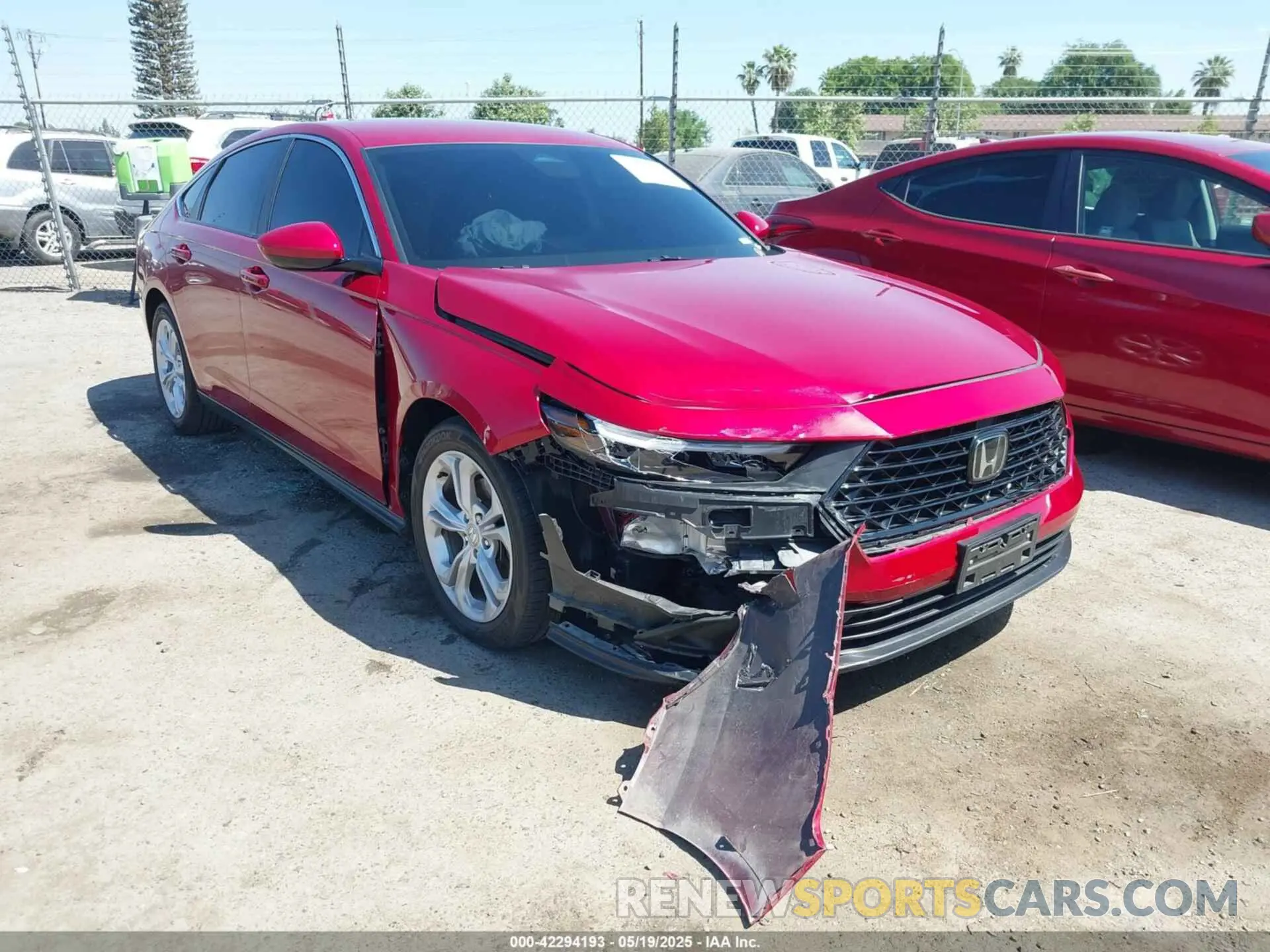1 Photograph of a damaged car 1HGCY1F23RA014729 HONDA ACCORD 2024