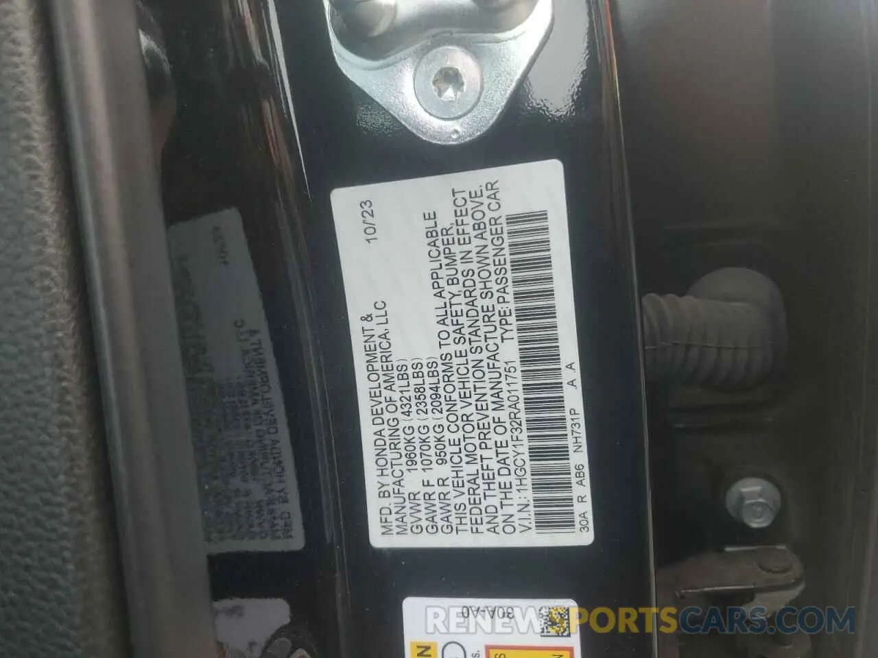 12 Photograph of a damaged car 1HGCY1F32RA011751 HONDA ACCORD 2024