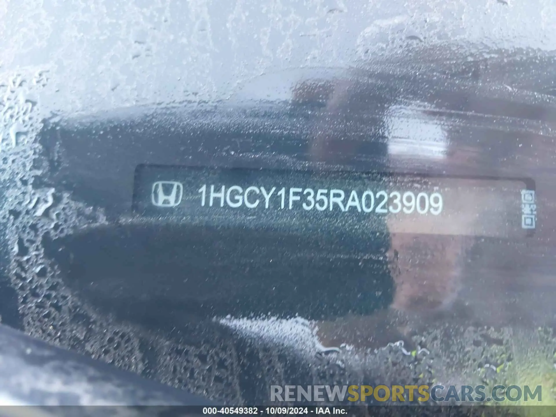 9 Photograph of a damaged car 1HGCY1F35RA023909 HONDA ACCORD 2024