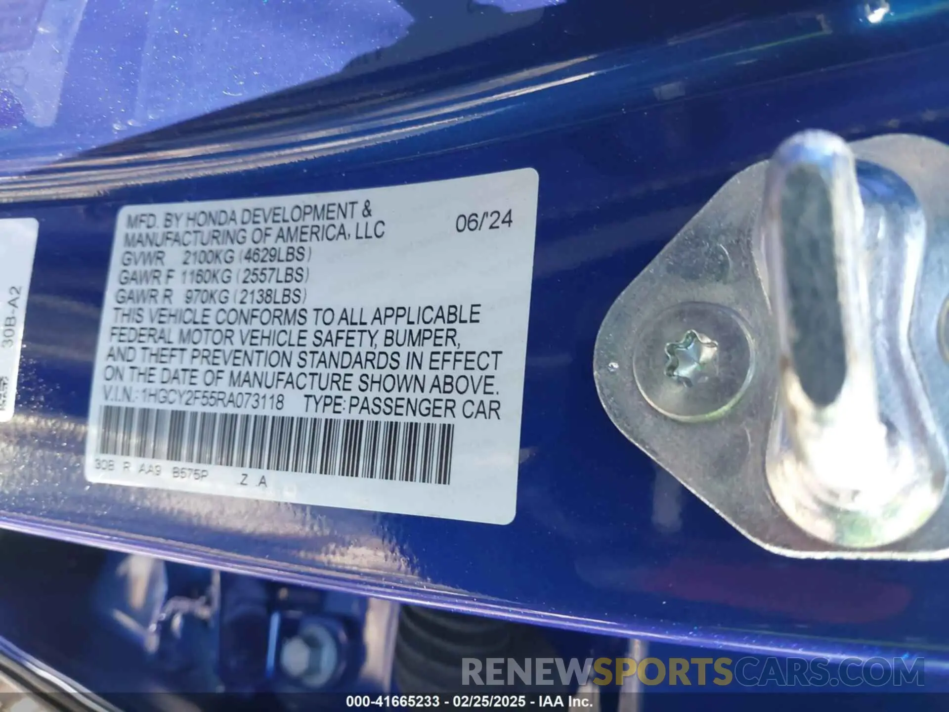 9 Photograph of a damaged car 1HGCY2F55RA073118 HONDA ACCORD 2024