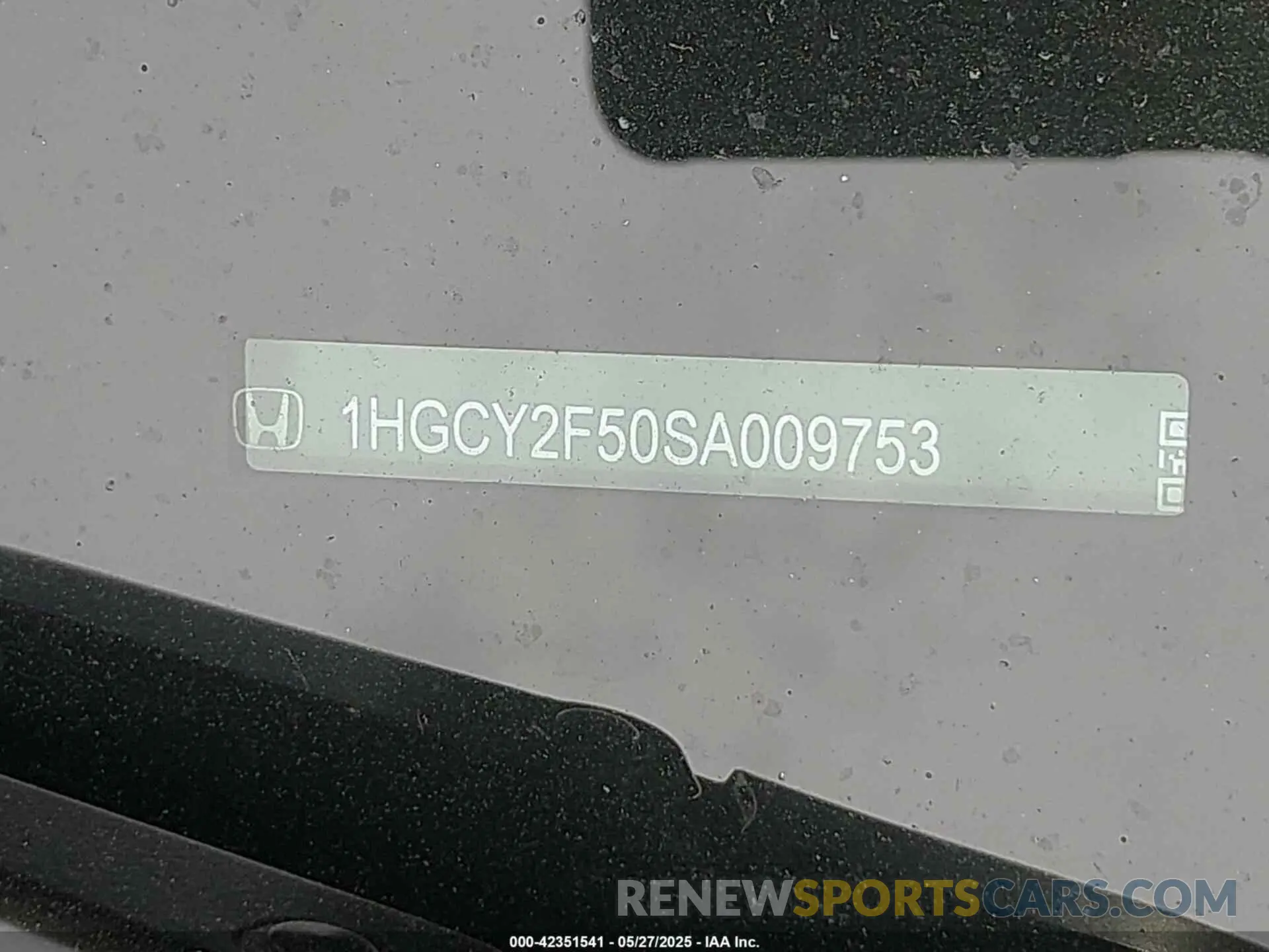9 Photograph of a damaged car 1HGCY2F50SA009753 HONDA ACCORD 2025