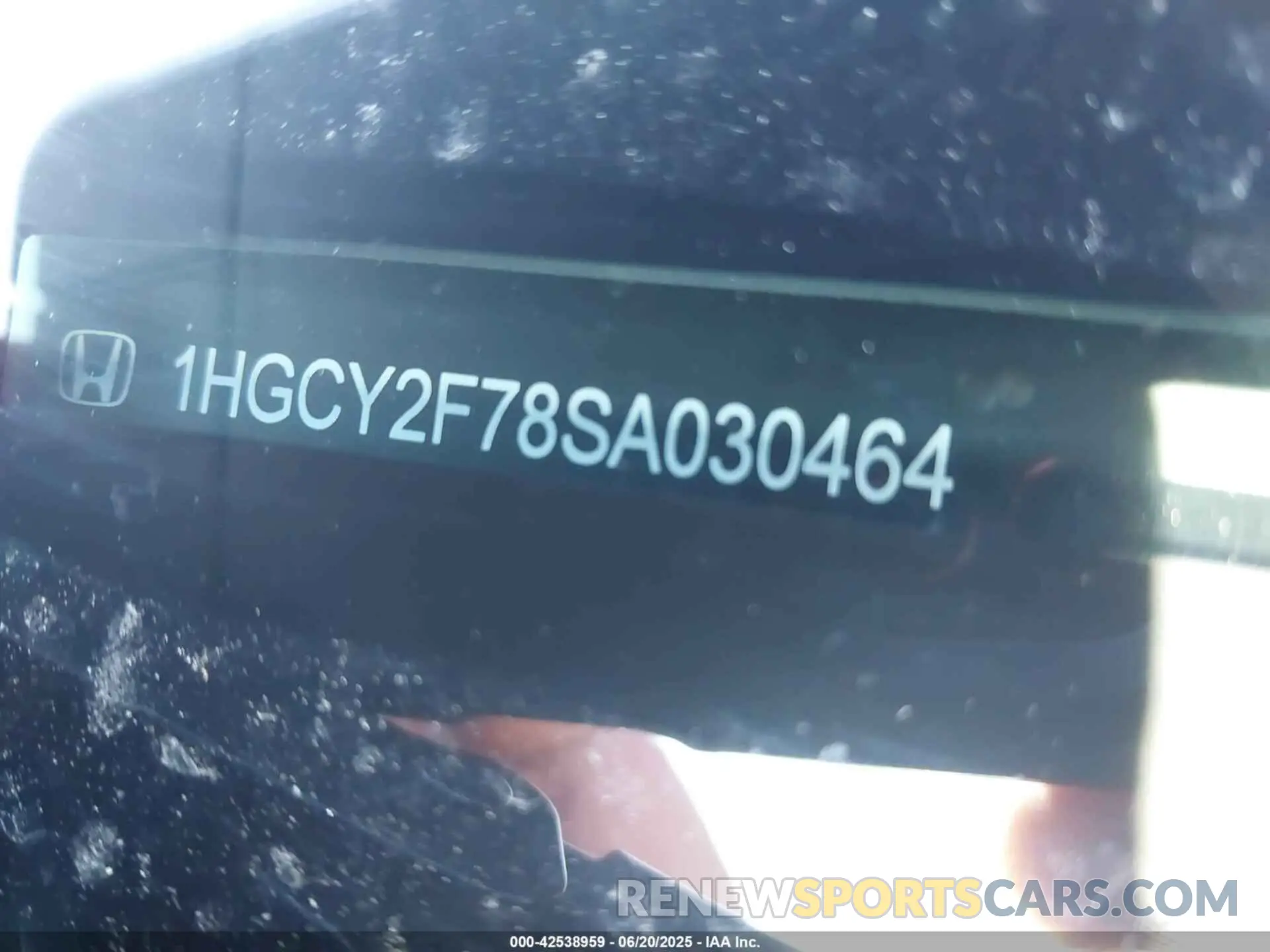 17 Photograph of a damaged car 1HGCY2F78SA030464 HONDA ACCORD 2025