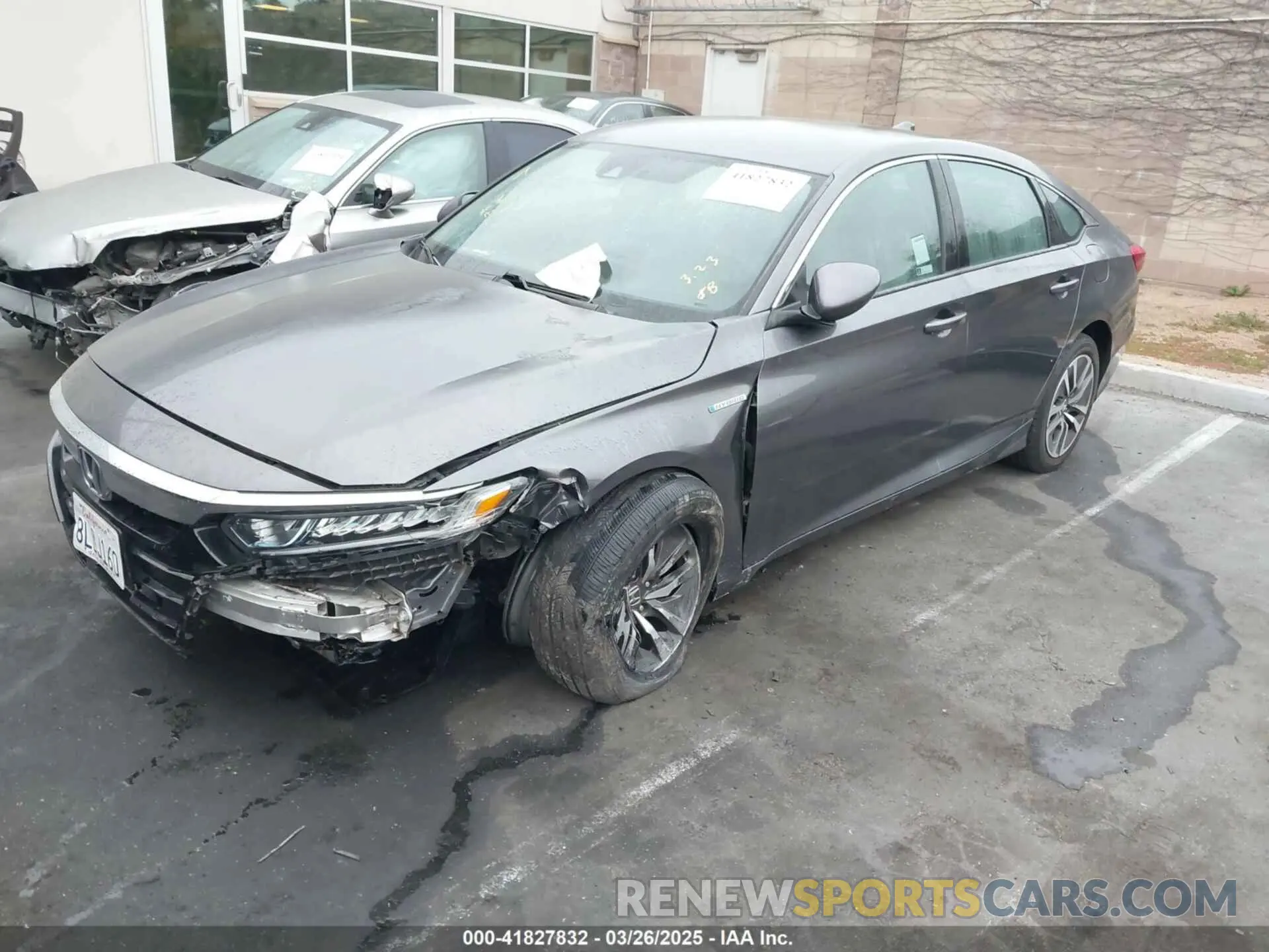 2 Photograph of a damaged car 1HGCV3F10KA017539 HONDA ACCORD HYBRID 2019