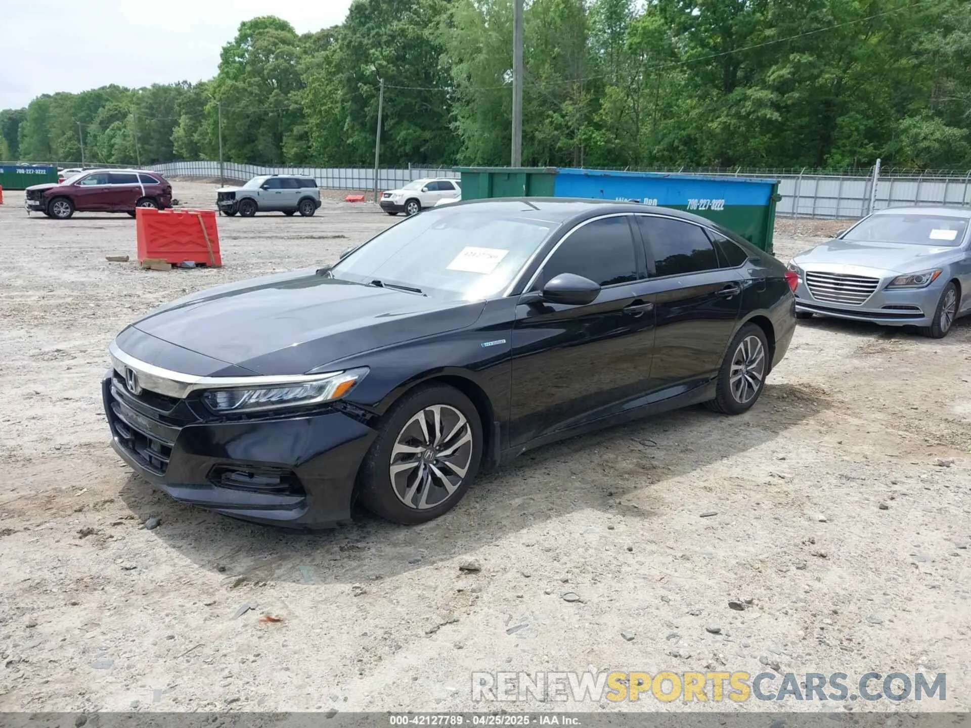 2 Photograph of a damaged car 1HGCV3F17KA010975 HONDA ACCORD HYBRID 2019