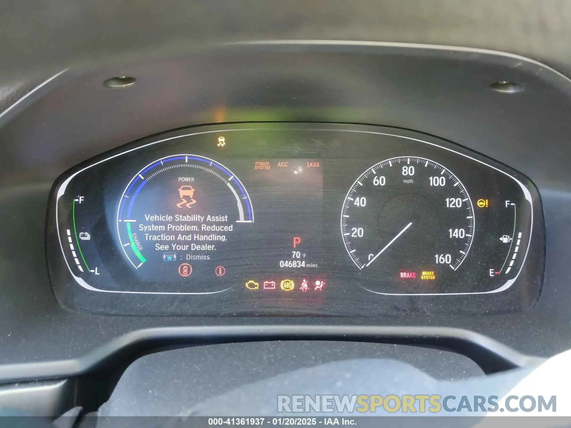 7 Photograph of a damaged car 1HGCV3F17KA018610 HONDA ACCORD HYBRID 2019