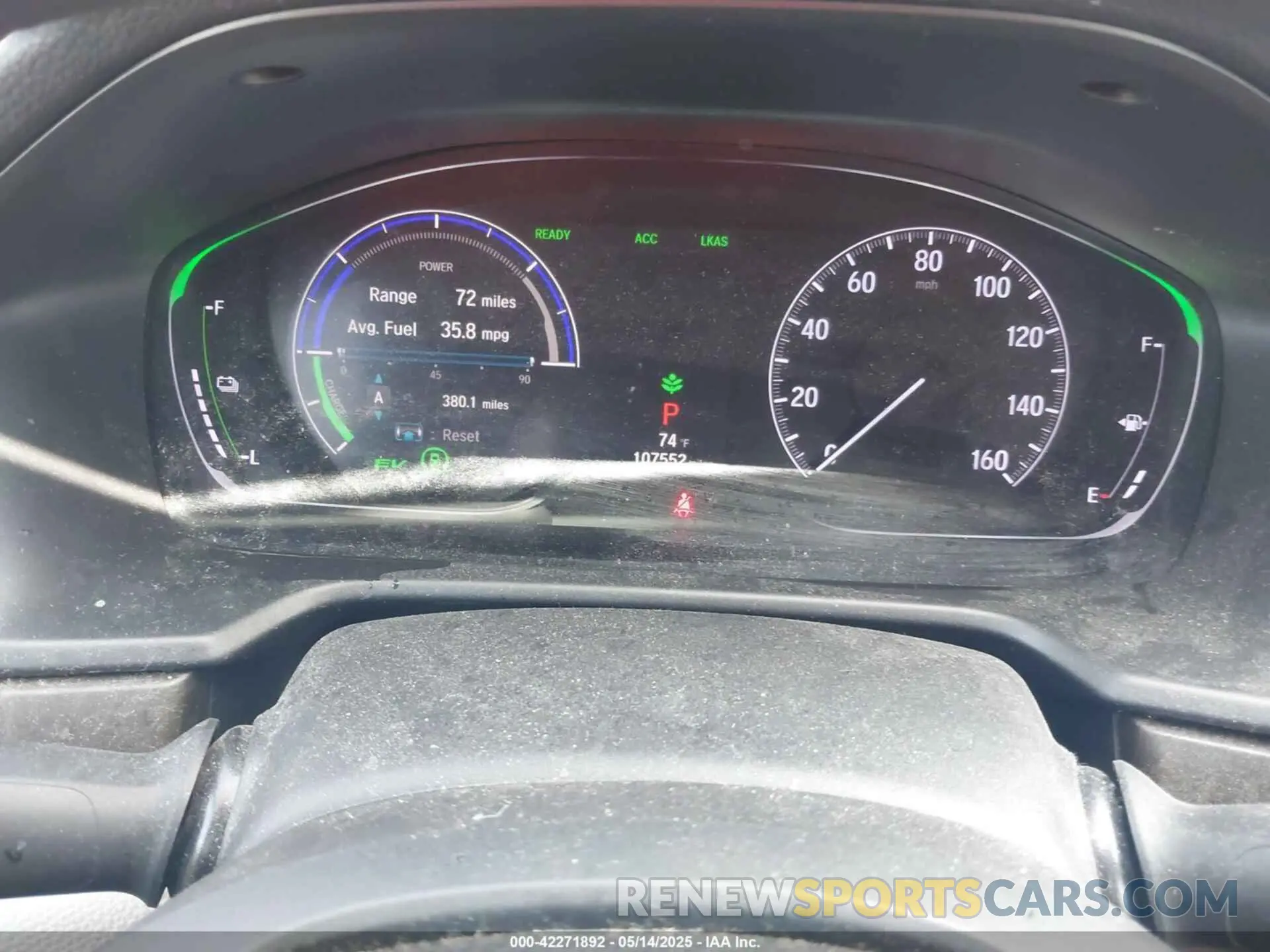 7 Photograph of a damaged car 1HGCV3F47KA009254 HONDA ACCORD HYBRID 2019
