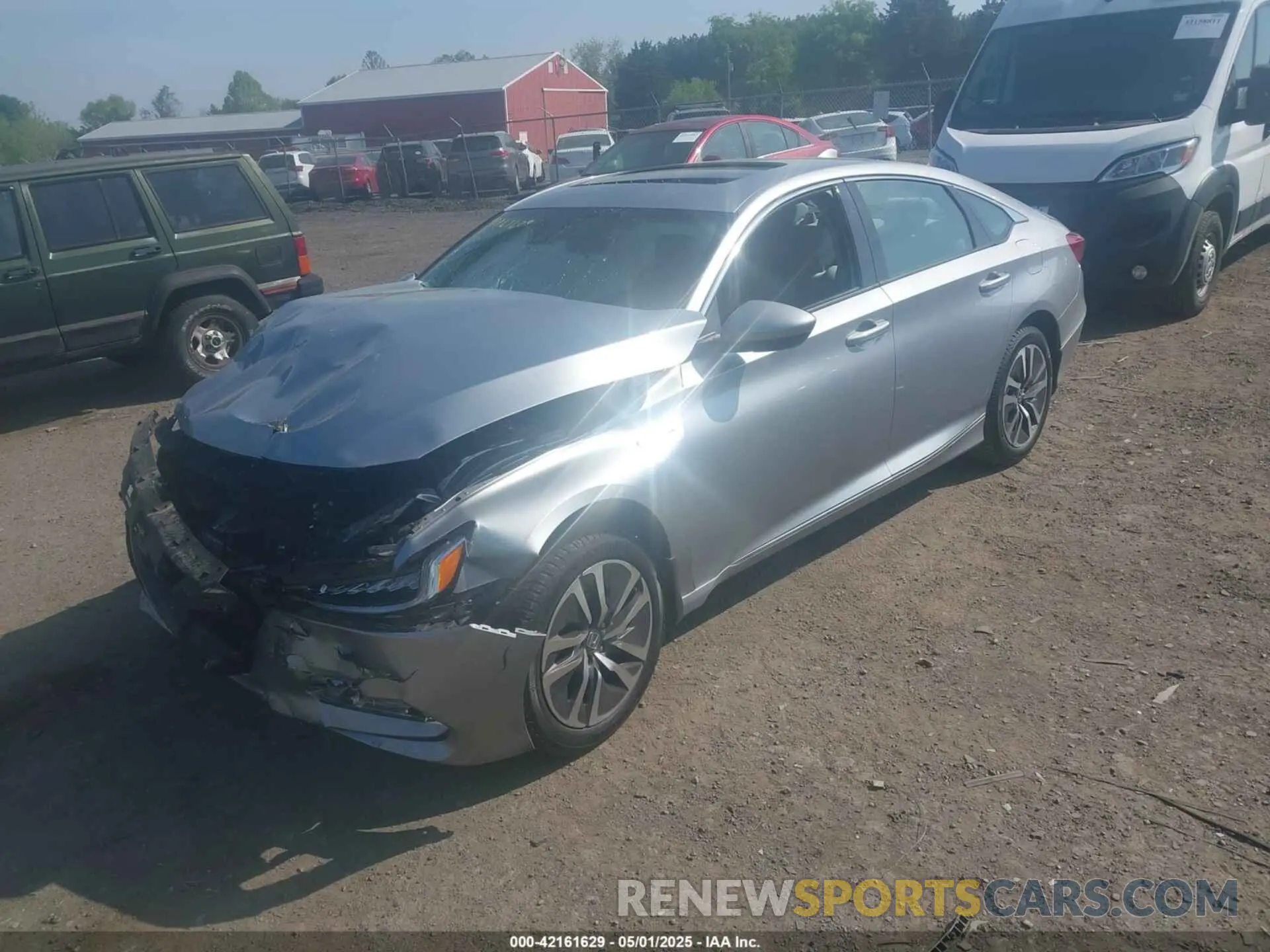 2 Photograph of a damaged car 1HGCV3F48KA008906 HONDA ACCORD HYBRID 2019