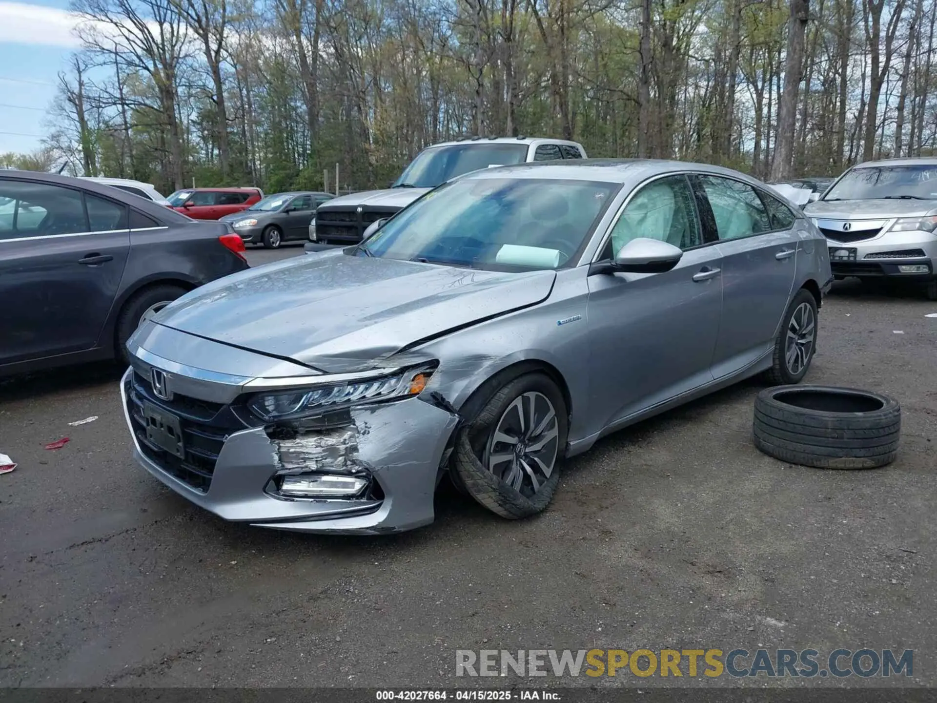 2 Photograph of a damaged car 1HGCV3F54KA008359 HONDA ACCORD HYBRID 2019