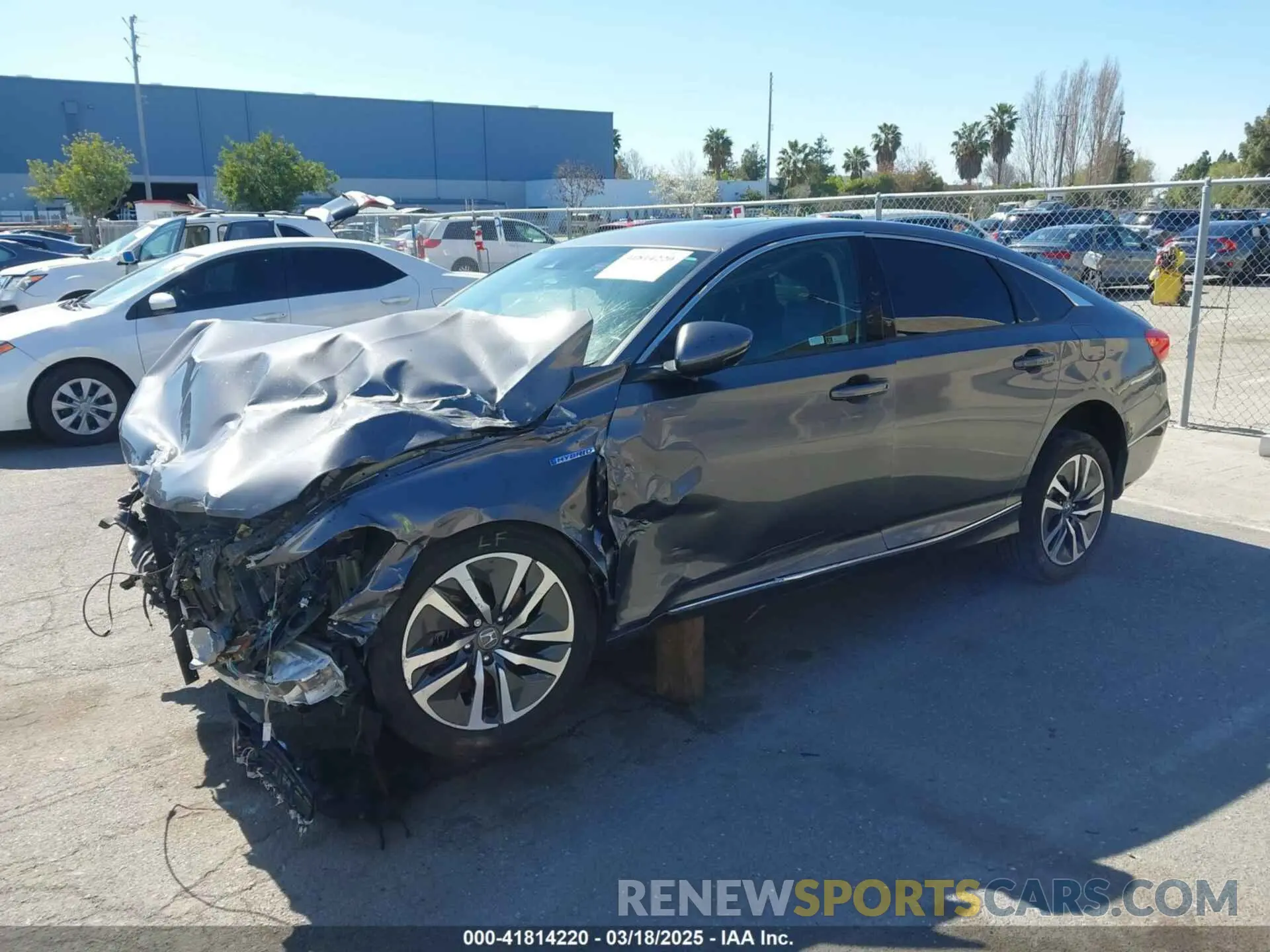 2 Photograph of a damaged car 1HGCV3F58KA017310 HONDA ACCORD HYBRID 2019