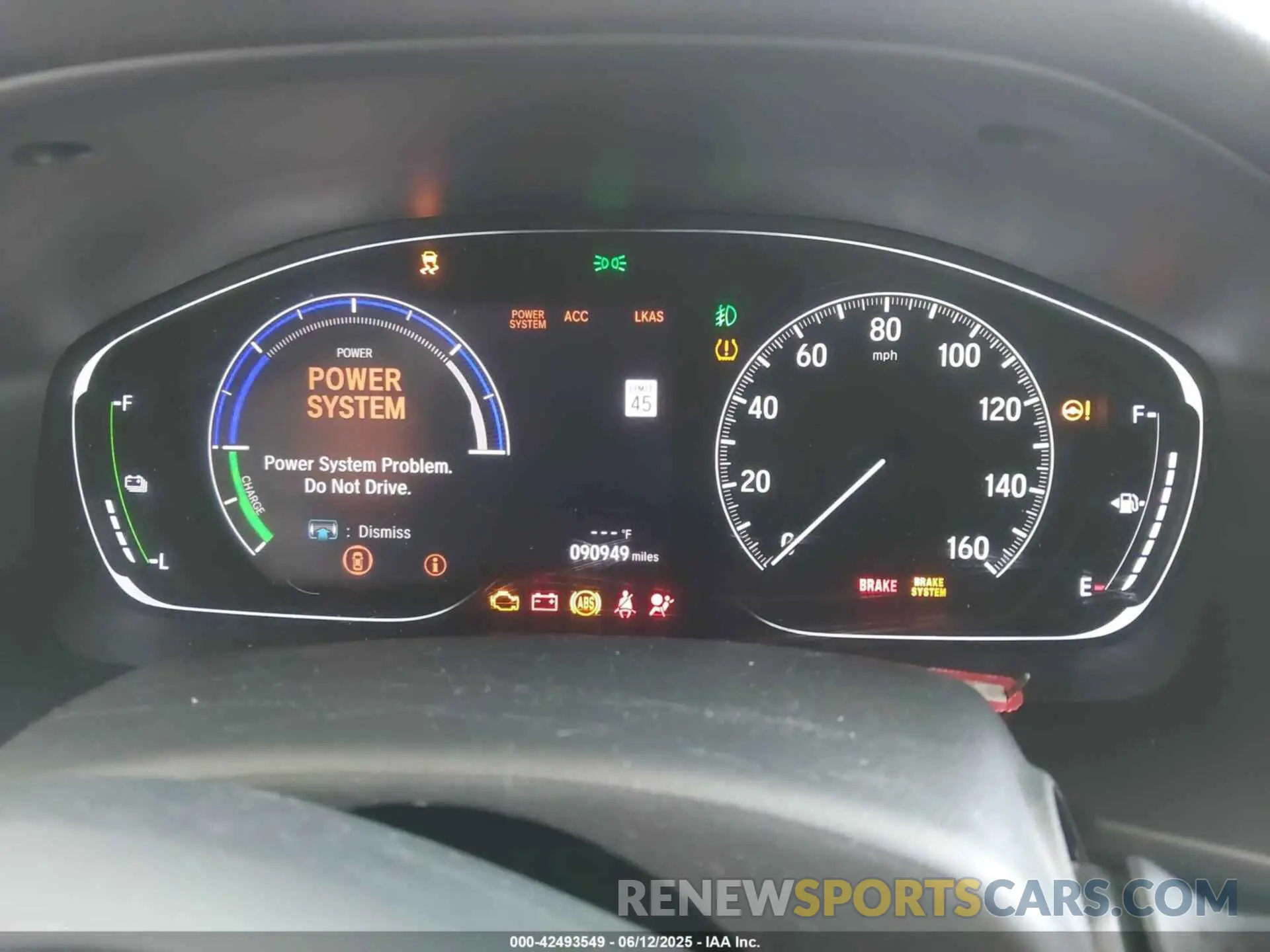 7 Photograph of a damaged car 1HGCV3F59KA015906 HONDA ACCORD HYBRID 2019