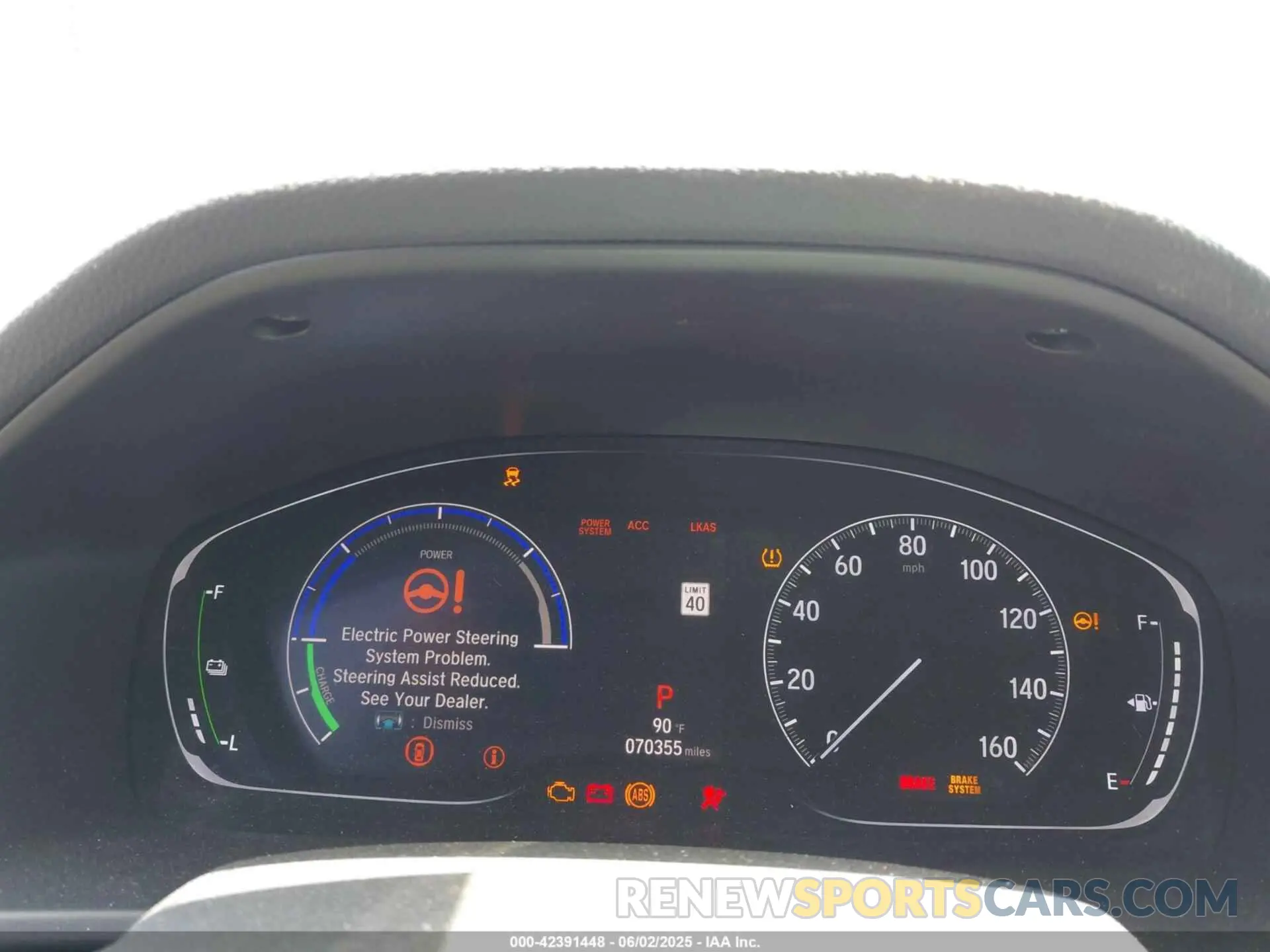 7 Photograph of a damaged car 1HGCV3F91KA000531 HONDA ACCORD HYBRID 2019