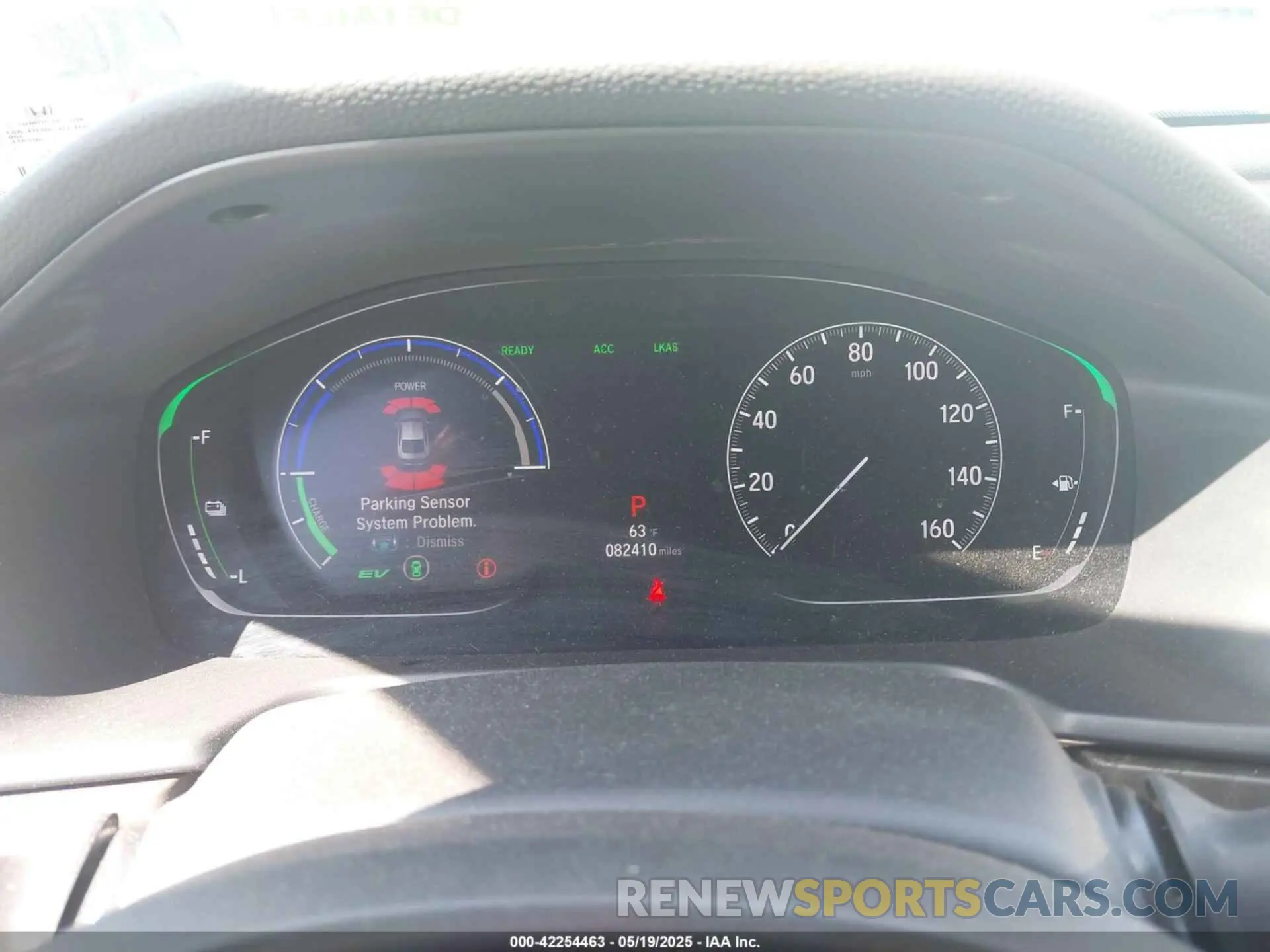 7 Photograph of a damaged car 1HGCV3F91KA021167 HONDA ACCORD HYBRID 2019