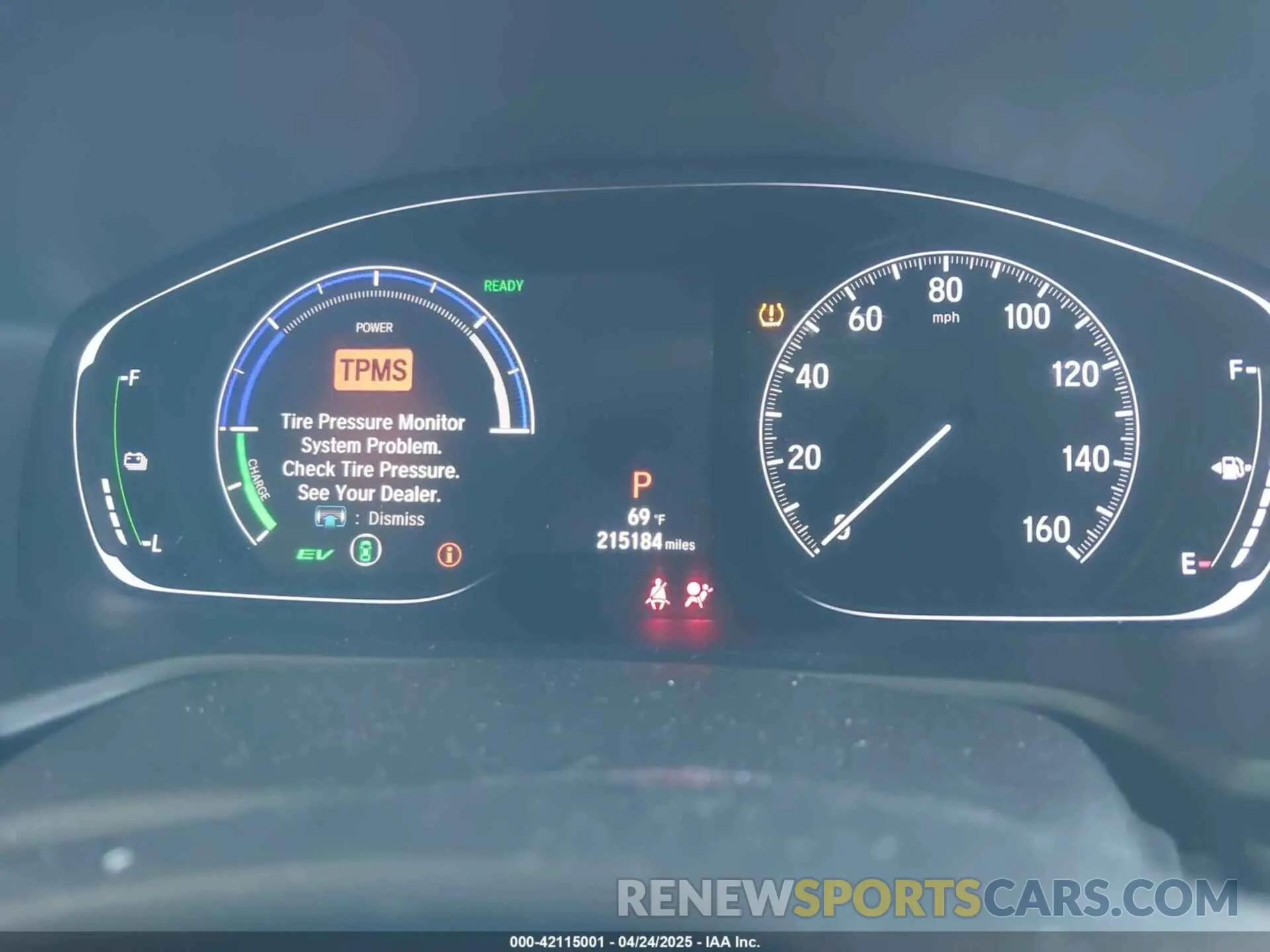 7 Photograph of a damaged car 1HGCV3F92KA005026 HONDA ACCORD HYBRID 2019