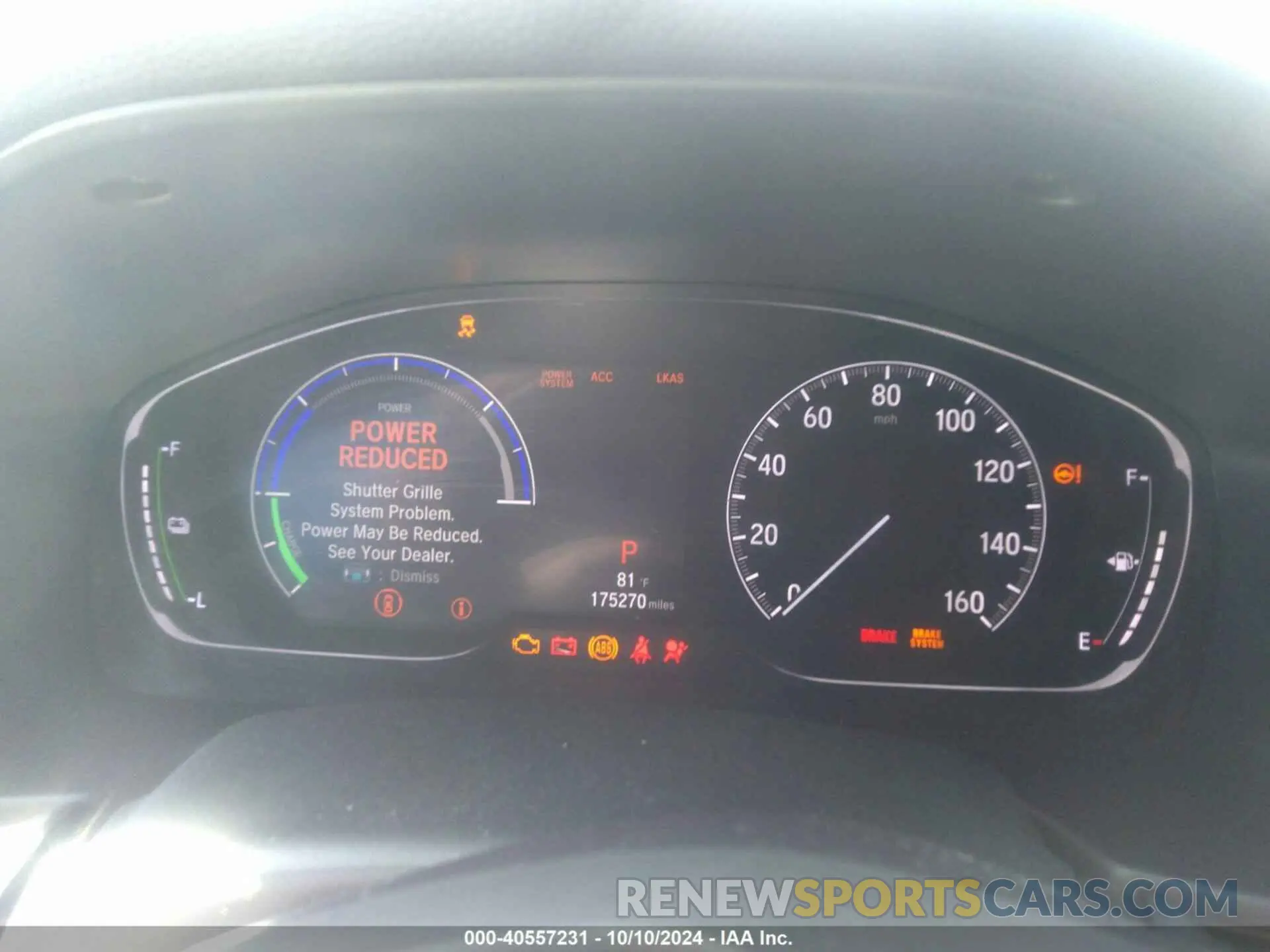 7 Photograph of a damaged car 1HGCV3F9XKA011477 HONDA ACCORD HYBRID 2019