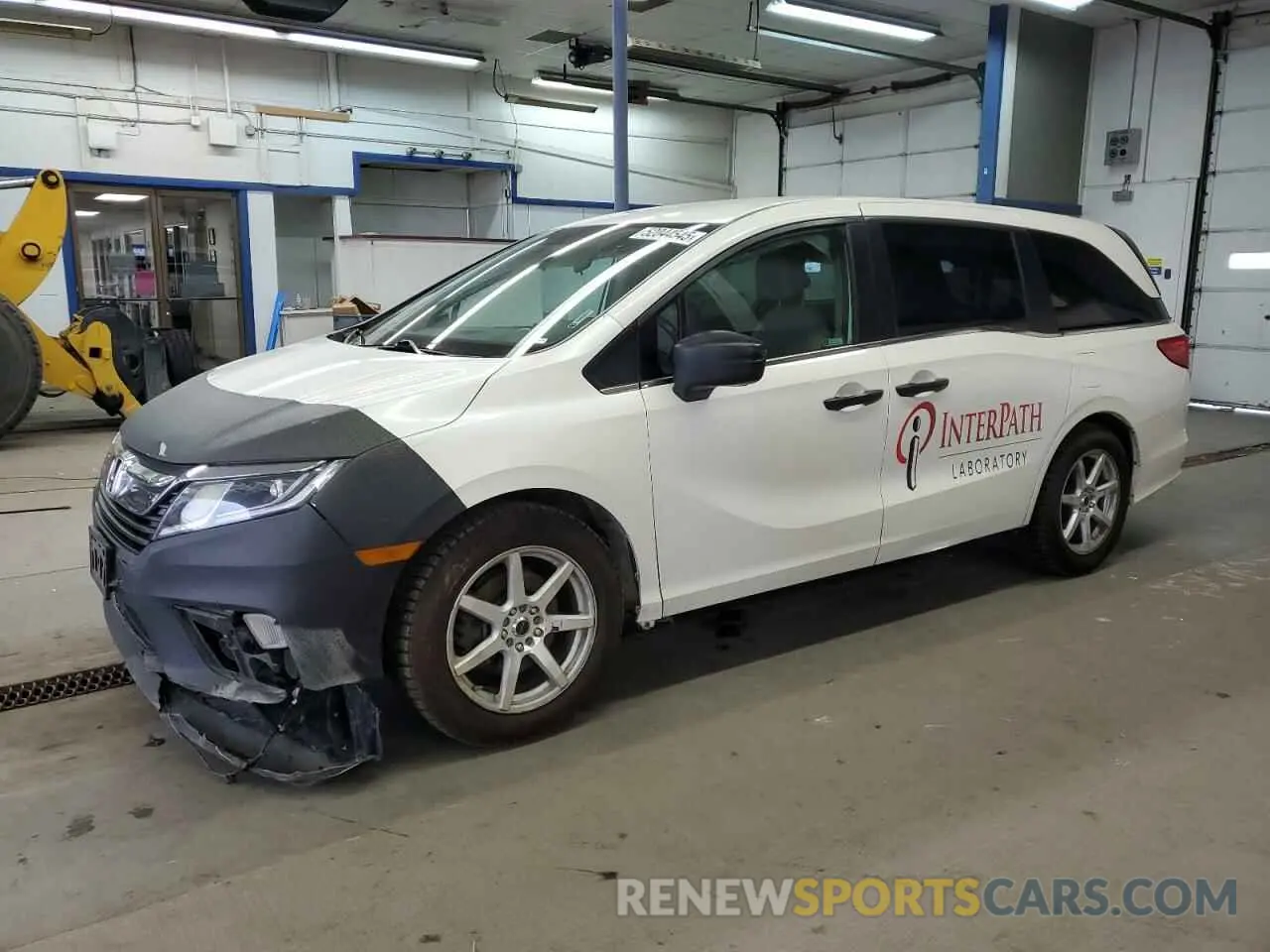 1 Photograph of a damaged car 5FNRL6H21KB014338 HONDA All Models 2019