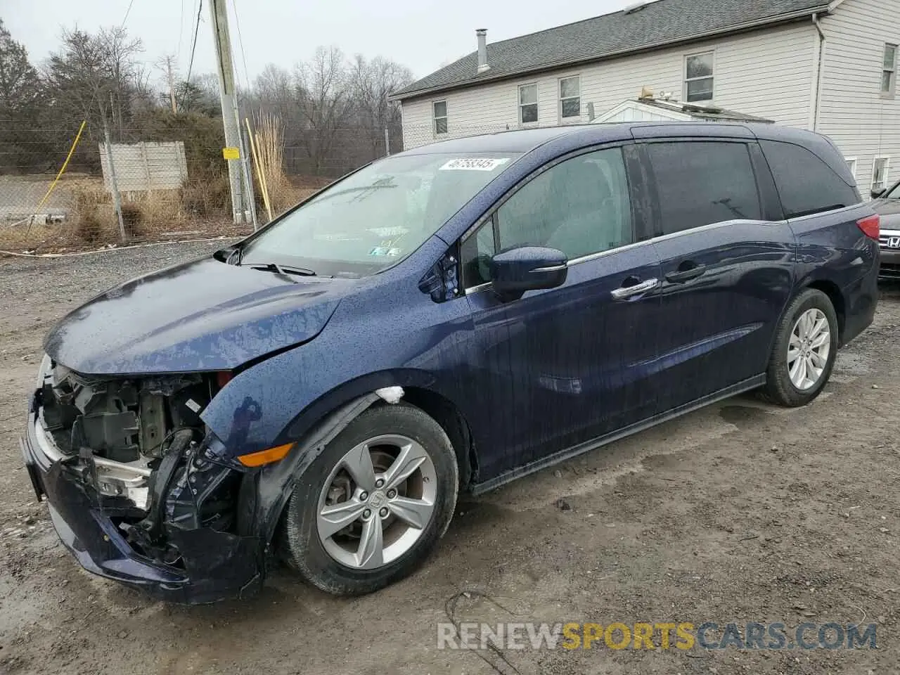 1 Photograph of a damaged car 5FNRL6H23KB056672 HONDA All Models 2019