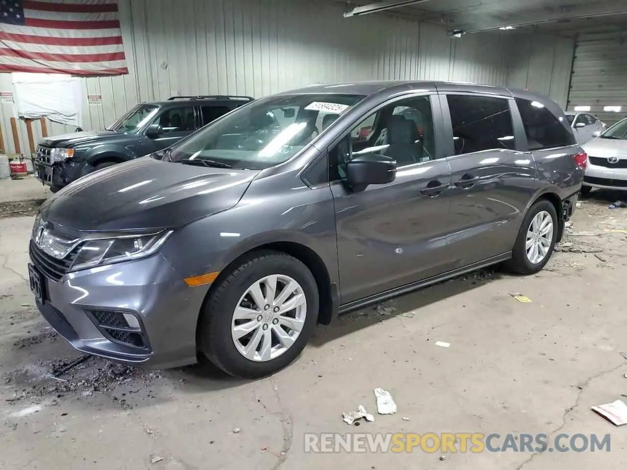 1 Photograph of a damaged car 5FNRL6H24KB101473 HONDA All Models 2019
