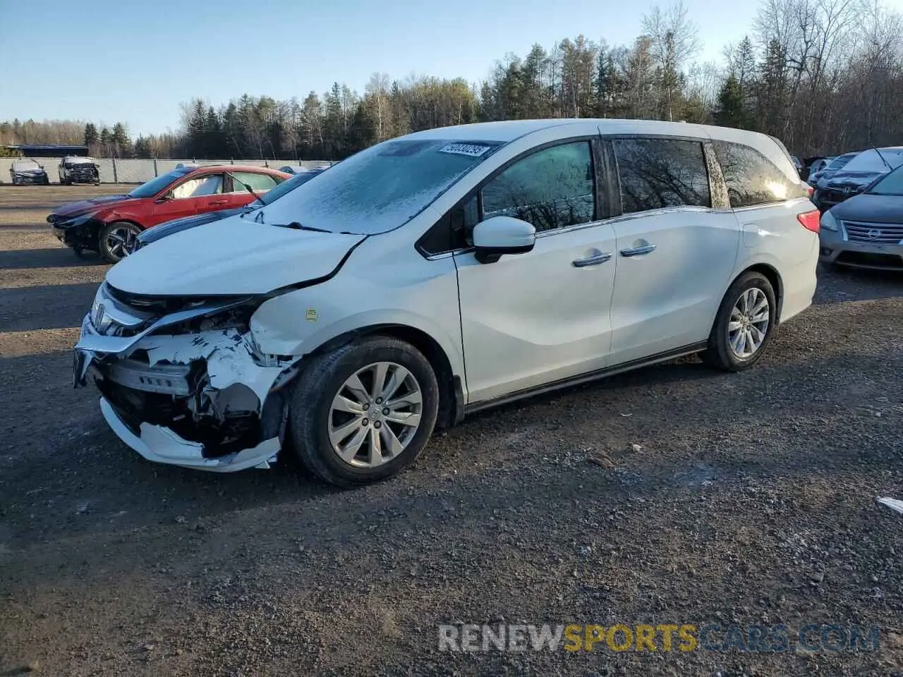 1 Photograph of a damaged car 5FNRL6H25KB500389 HONDA All Models 2019