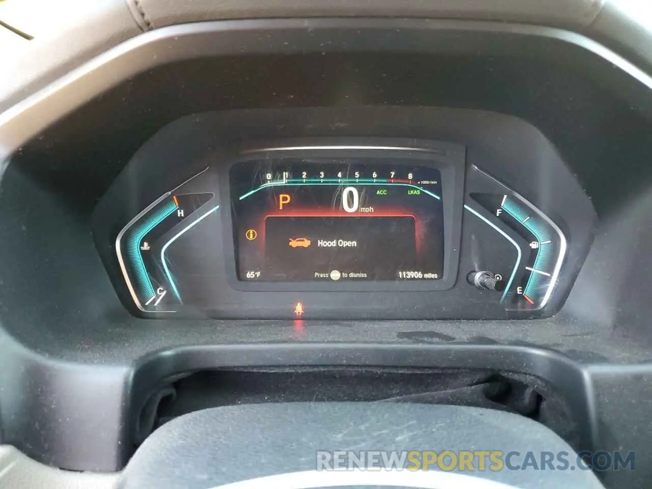 9 Photograph of a damaged car 5FNRL6H54KB033752 HONDA All Models 2019
